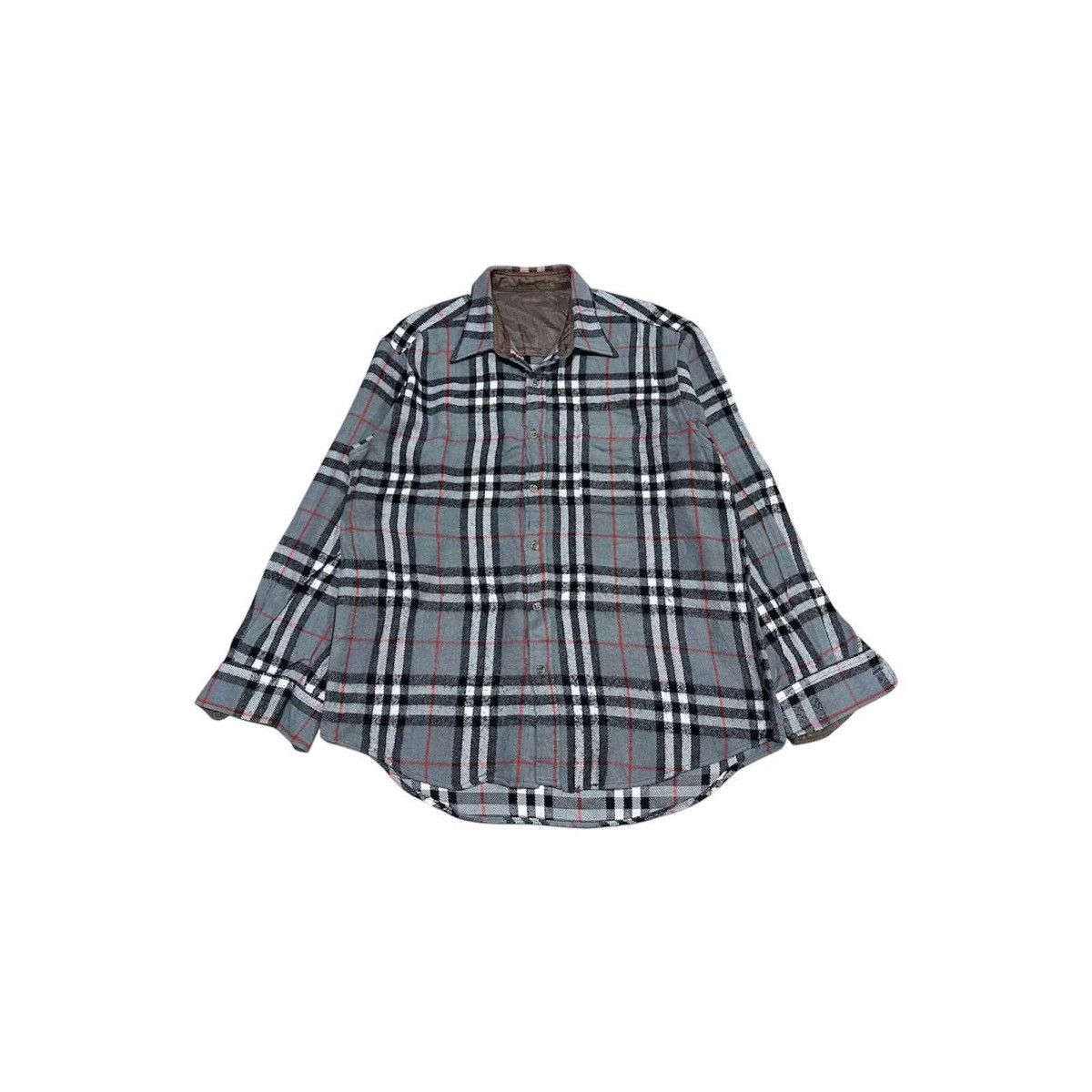 Japanese Brand 🔥Vintage Japanese Nova Check Wool Shirt Ls Size US XL / EU 56 / 4 - 2 Thumbnail