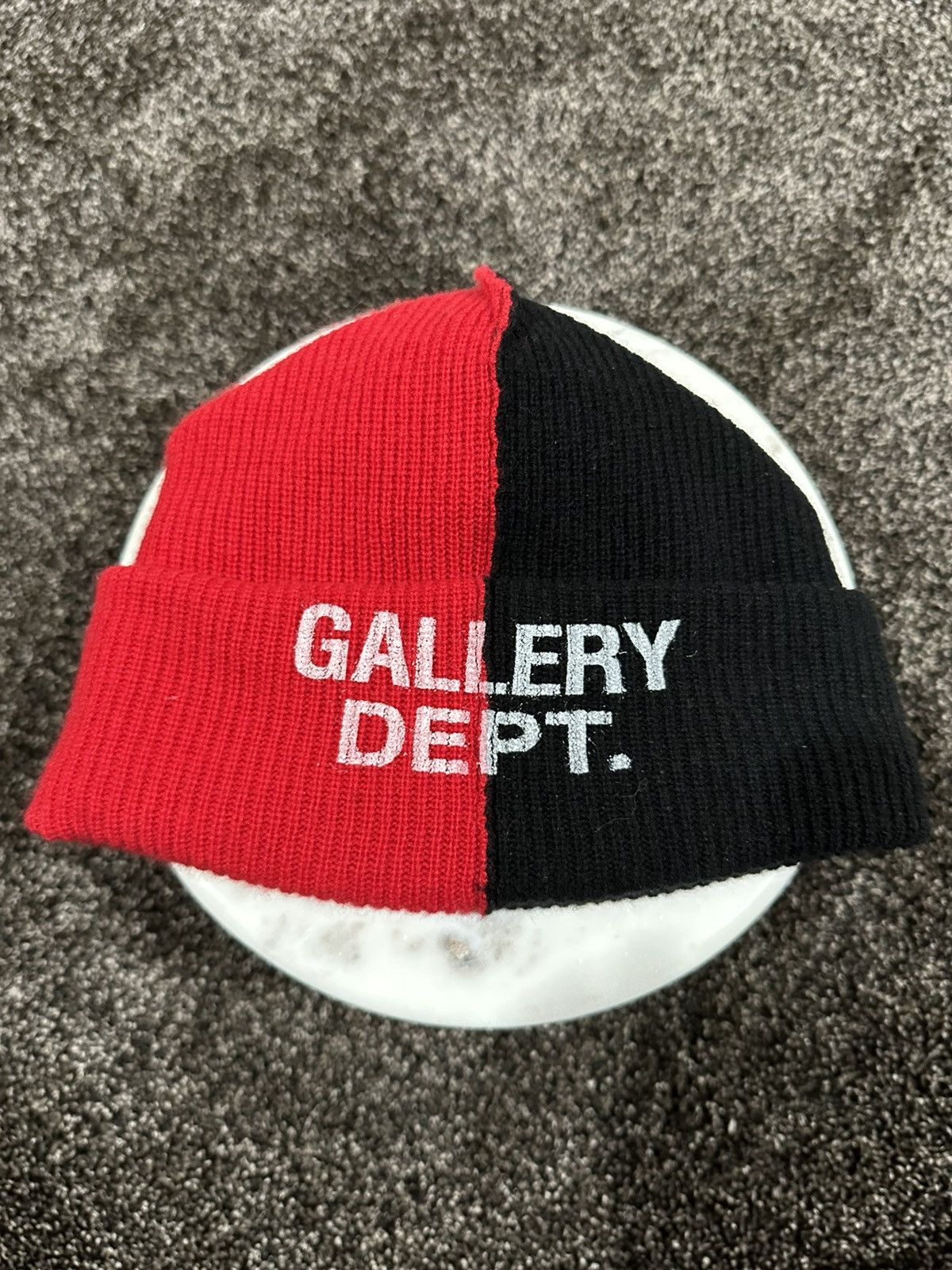 image of Gallery Dept Topanga Black/red Cashmere/wool Beanie, Men's