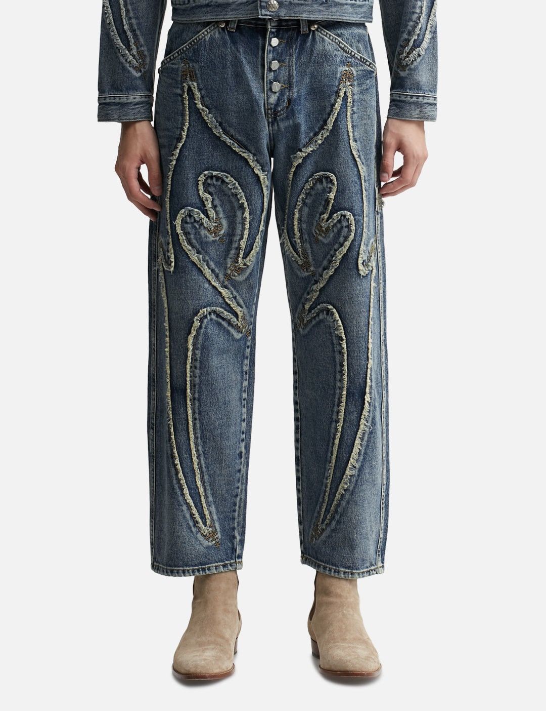 Thug Club Thug Club Denim Tribal Pants Size 4 Size US 34 / EU 50 - 3 Thumbnail