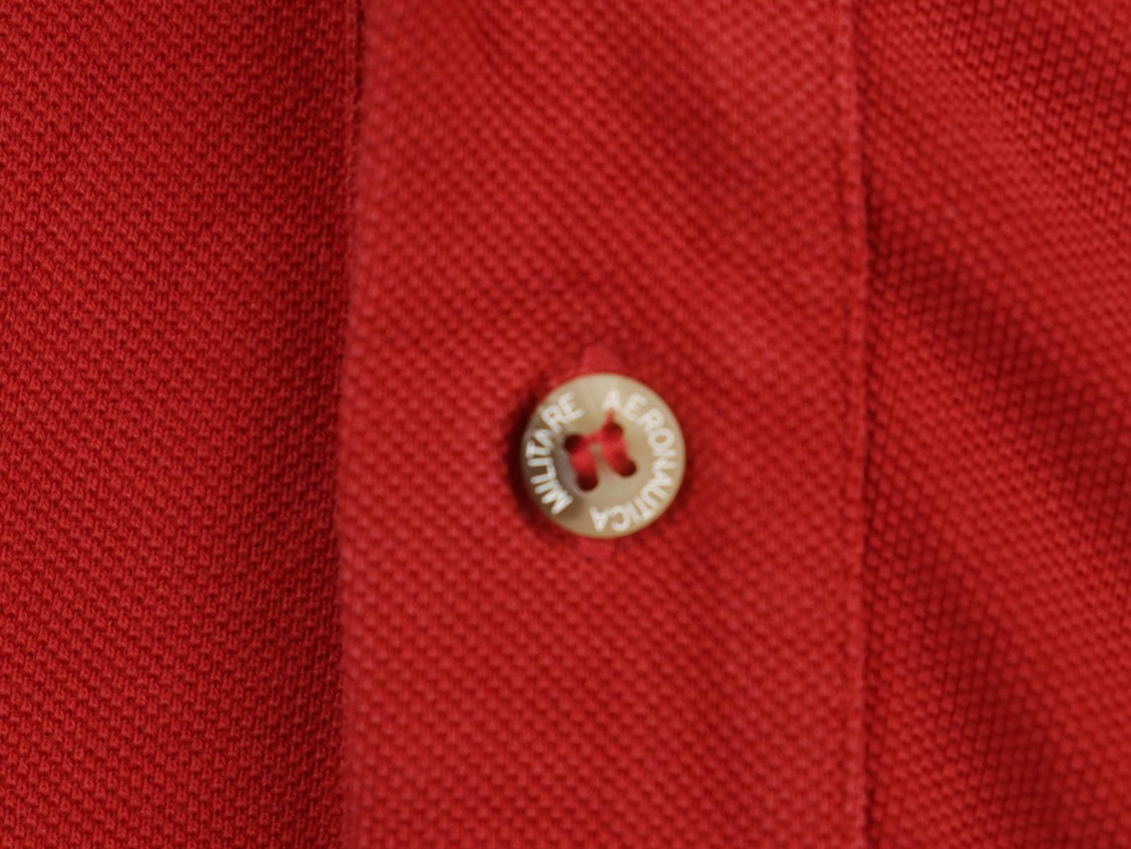 Designer Frecce Tricolori Red Patch Logo Cotton Polo Shirt Size M Size US M / EU 48-50 / 2 - 5 Thumbnail