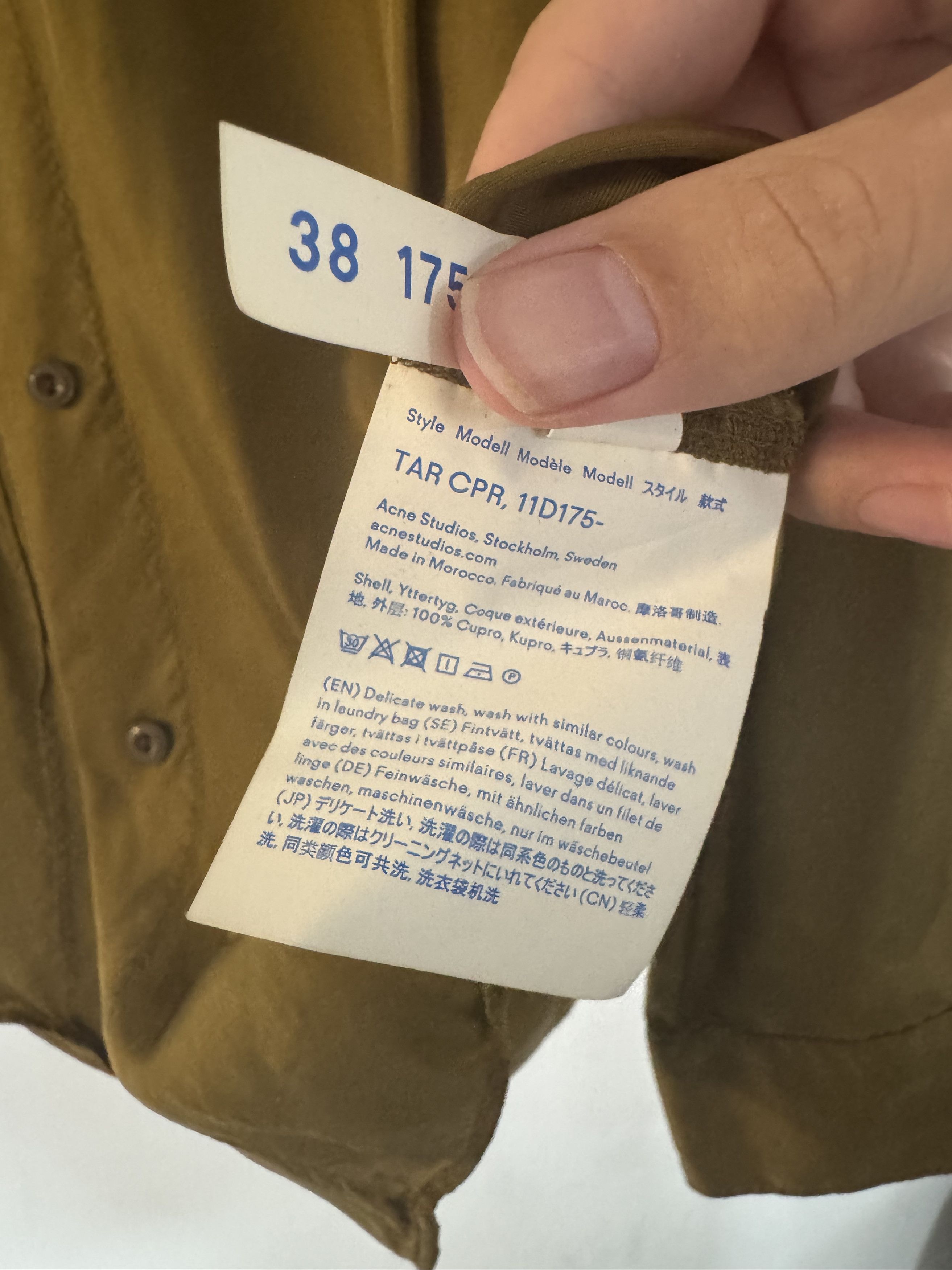 Acne Studios Acne Studios Bla Konst Green Button-Up Shirt Size L / US 10 / IT 46 - 3 Thumbnail