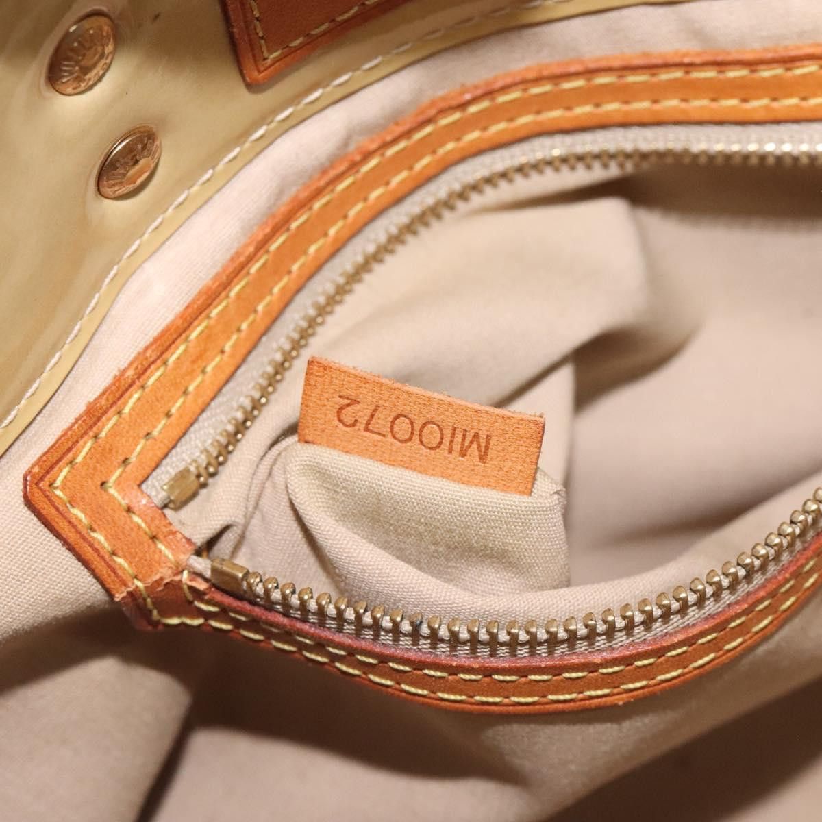 Louis Vuitton LOUIS VUITTON Monogram Vernis Reade PM Hand Bag Beige M91334 Size ONE SIZE - 12 Thumbnail