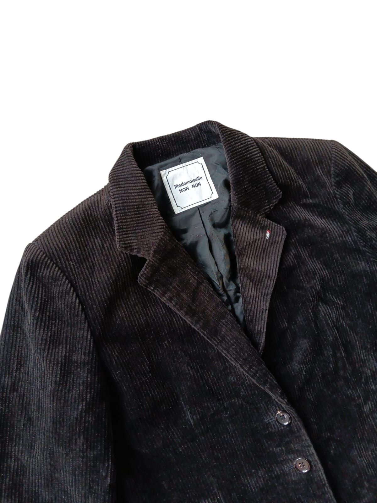 Mademoiselle Non Non Rare mademoiselle non non corduroy black blazer jacket Size US S / EU 44-46 / 1 - 2 Thumbnail