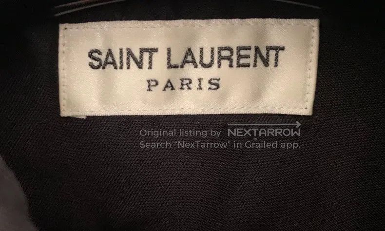 Saint Laurent Paris Saint Laurent Paris Black Denim Double Pocket Stud Shirt Size US L / EU 52-54 / 3 - 3 Thumbnail