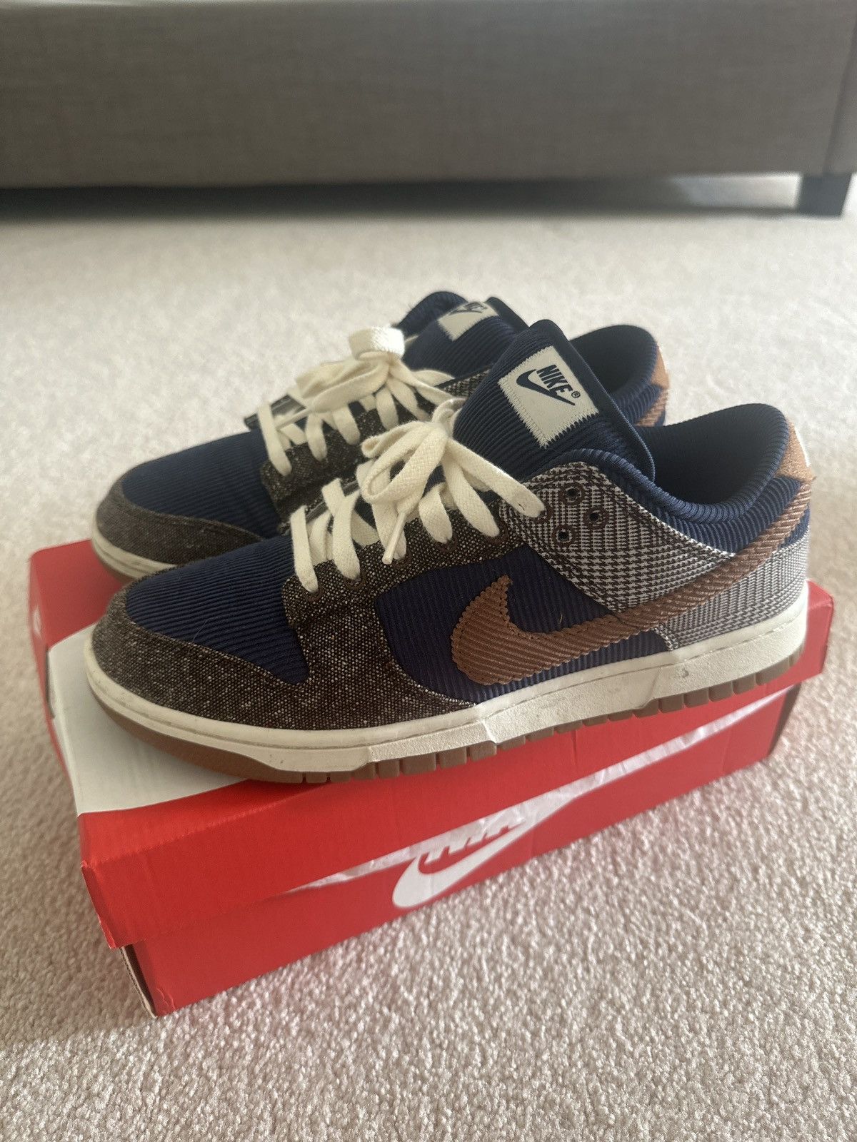 Nike Nike Dunk Low Premium “Tweed” - Size 9 Size US 9 / EU 42 - 1 Thumbnail