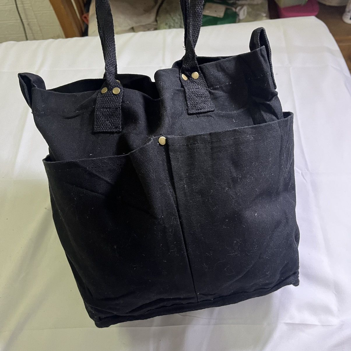 Other UNBRAND CANVAS TACTICAL/MULTIPOCKET TOTE BAG Size ONE SIZE - 3 Thumbnail
