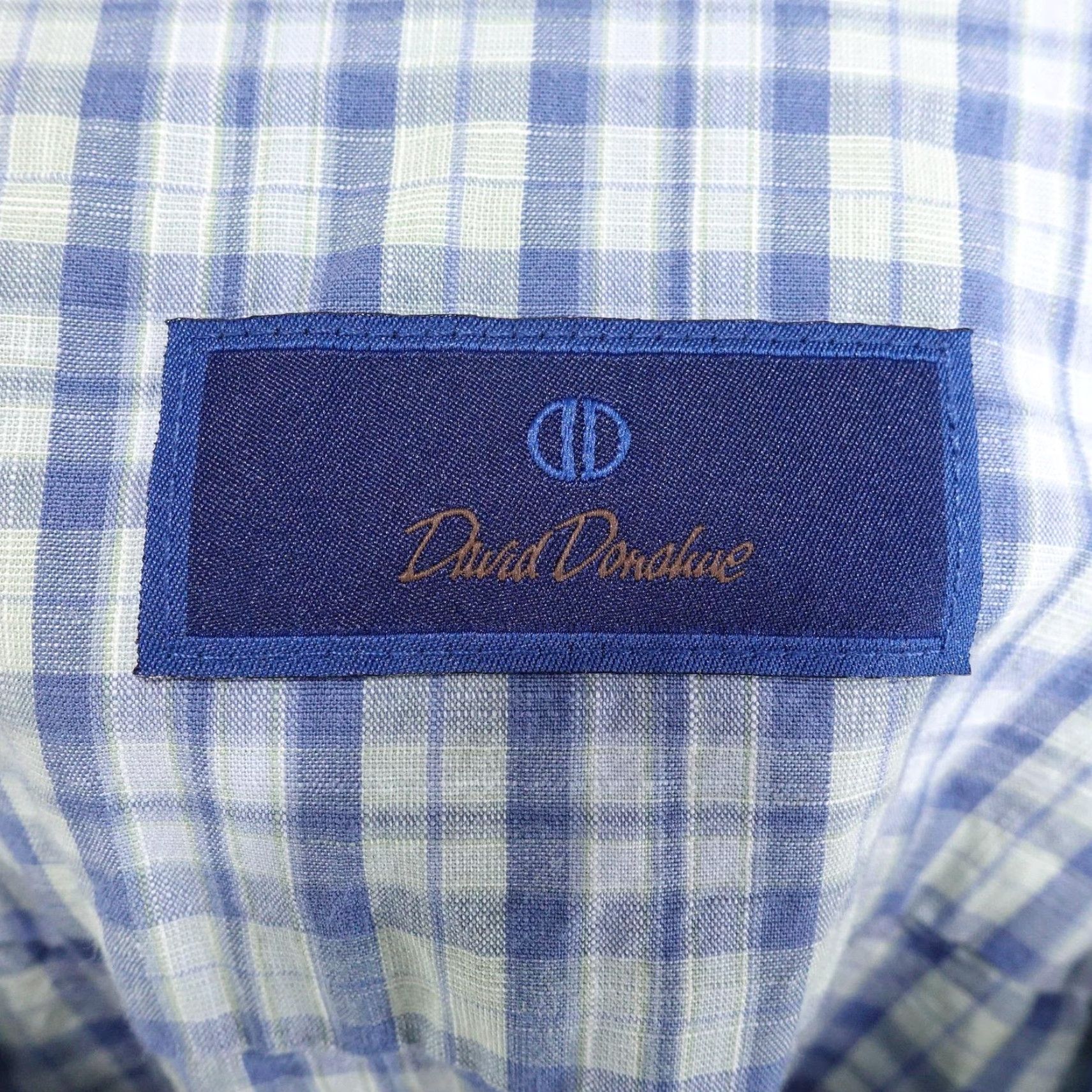 David Donahue VINTAGE David Donahue Shirt Mens 2XL Blue Green Plaid Button Down Long Sleeve Shirt Mens 2XL Blue Green Check Plaid Dress Shirt Size US XXL / EU 58 / 5 - 7 Thumbnail