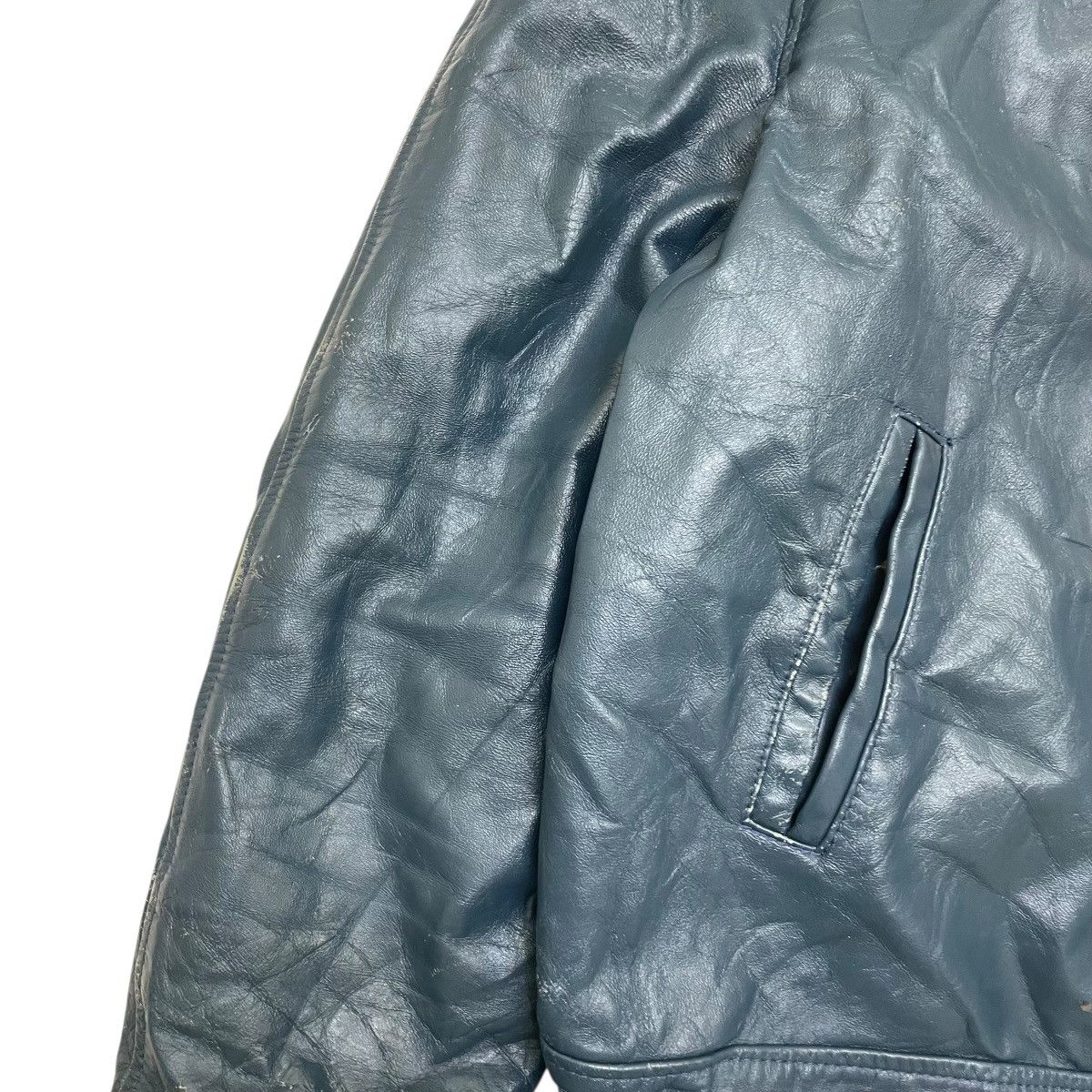 Avirex 🔥 vintage 80s Comber Oasa Softball leather varsity Jacket Size US L / EU 52-54 / 3 - 15 Thumbnail