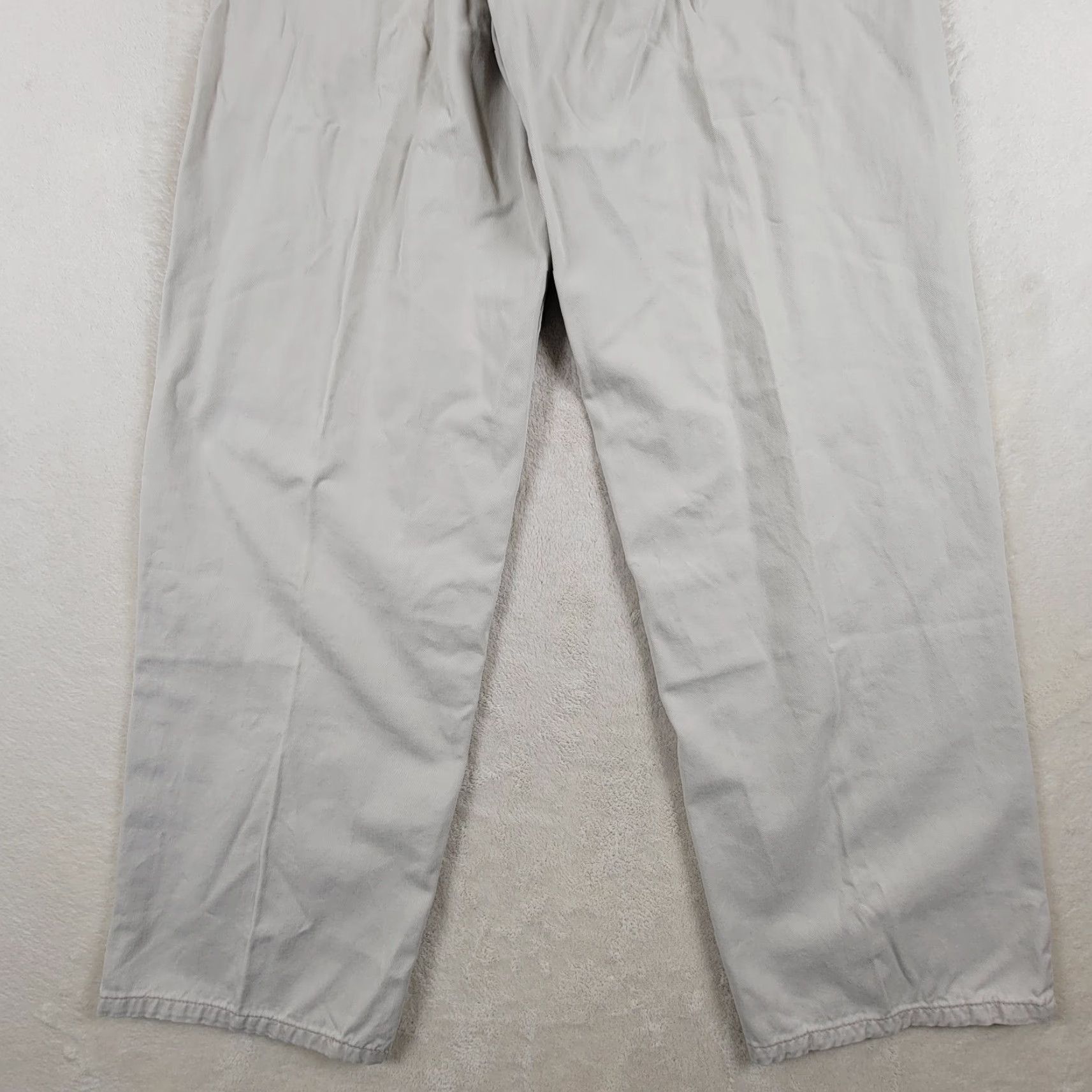 Levi's VINTAGE Levis Silvertab Pants Men 30x32 Beige Cream Straight Carpenter Baggy Jeans Hip Hop Womens? Size US 30 / EU 46 - 6 Thumbnail