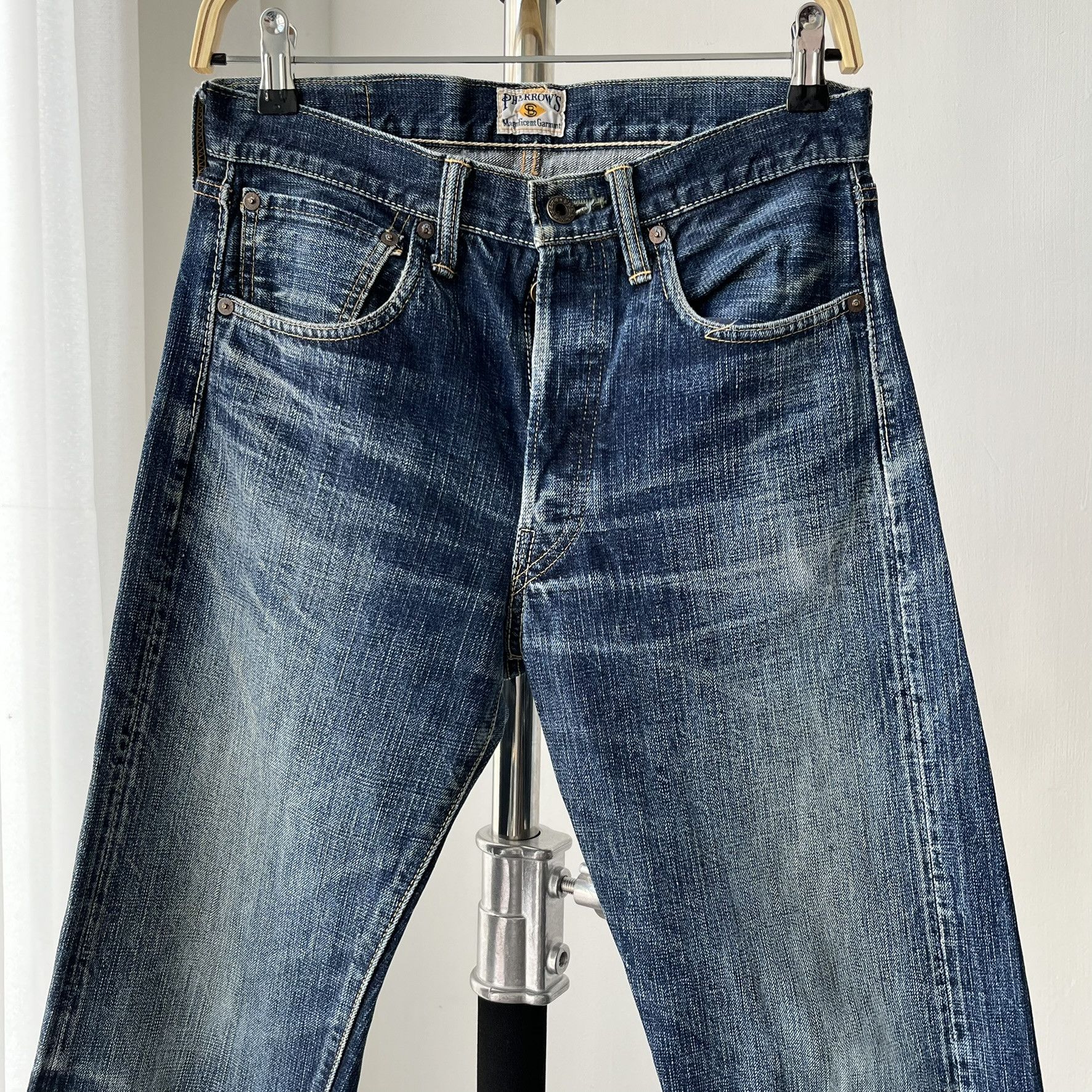 Pherrow's ize 28x29 Vintage Pherrows Japan Faded Blue Selvedge S260 Size US 28 / EU 44 - 2 Thumbnail