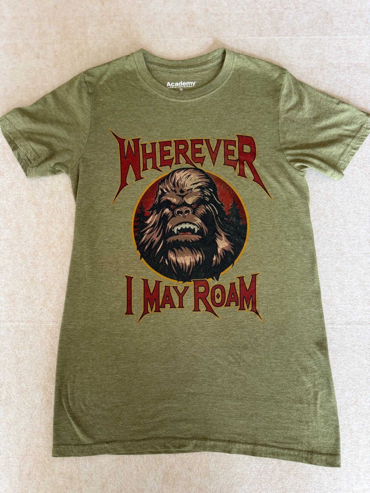 Other Academy Sports & Outdoors Men’s Small Green “Wherever I May Size US S / EU 44-46 / 1 - 4 Thumbnail