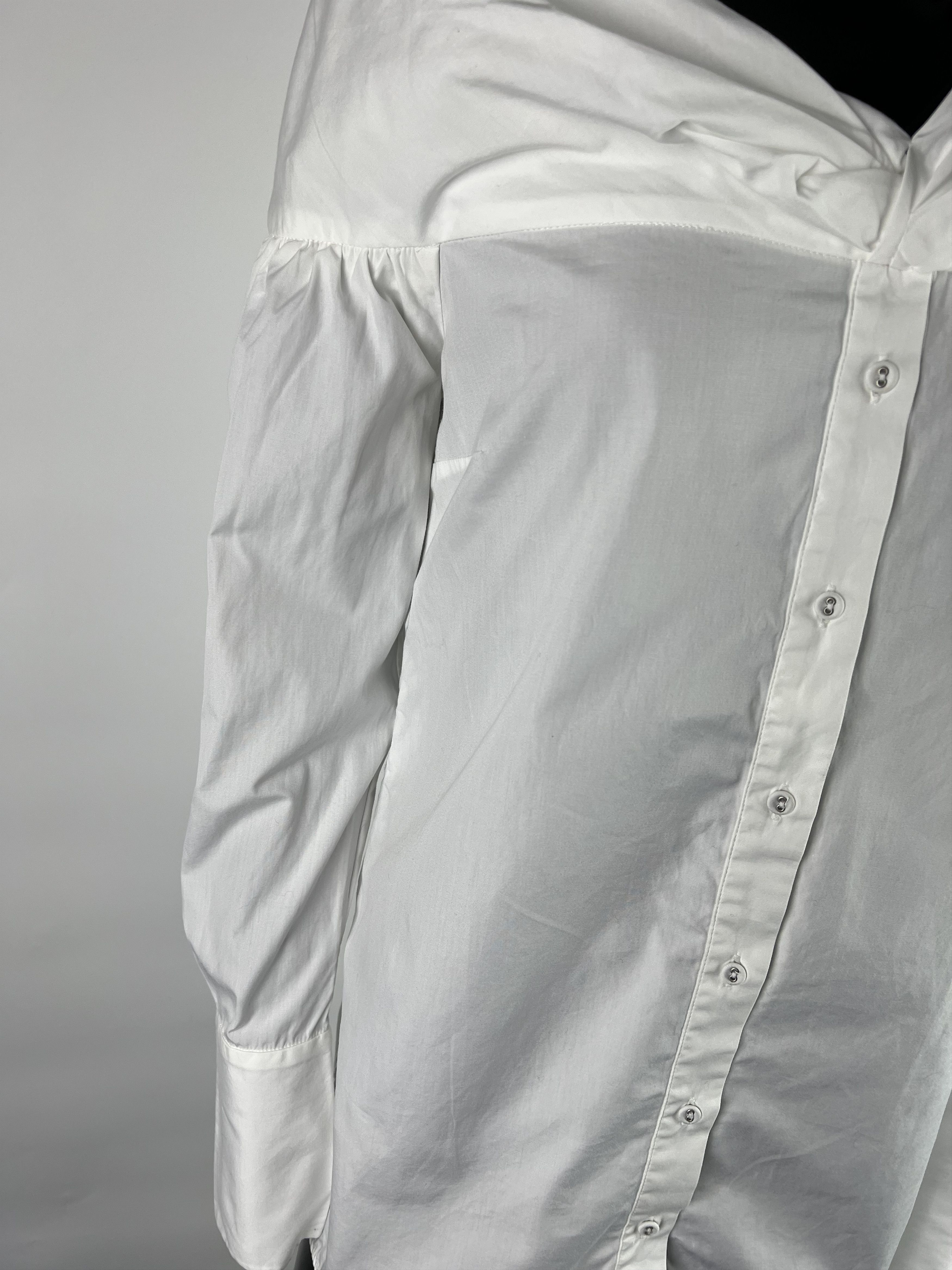 Victoria Beckham Victoria Beckham Pleat Detail Long Sleeve Button Up Shirt Size S / US 4 / IT 40 - 7 Thumbnail