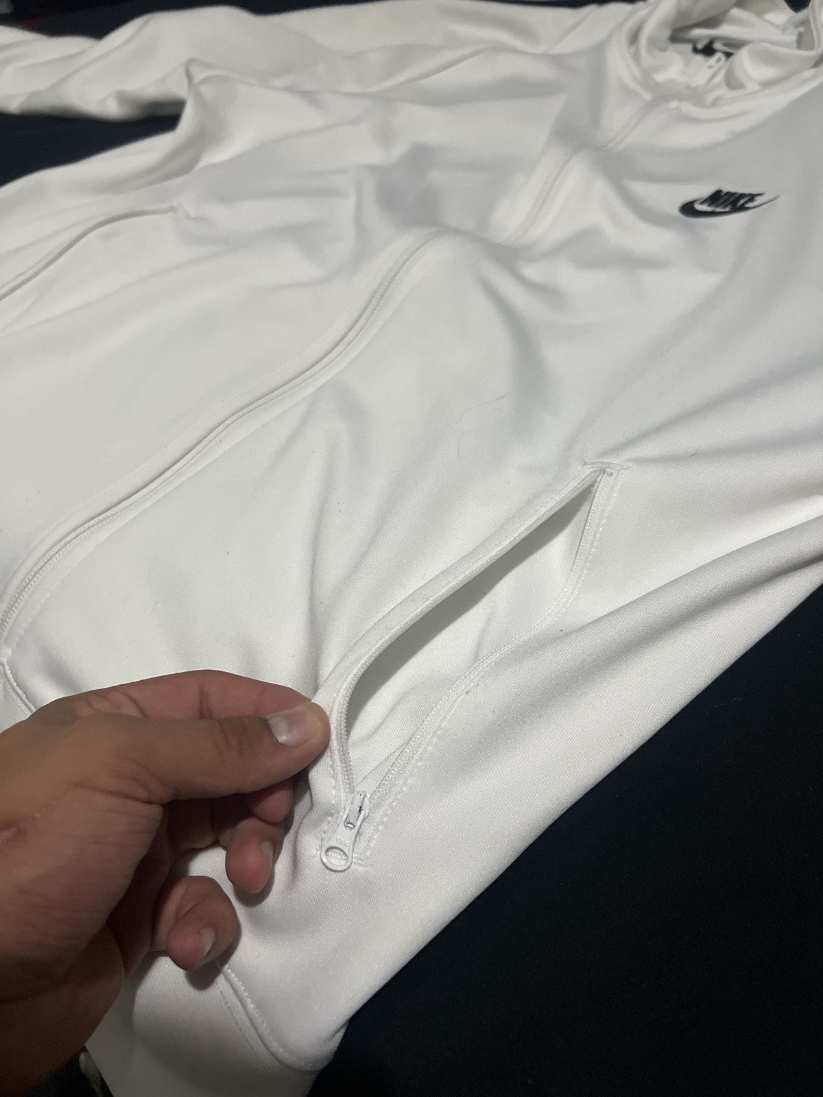 Nike White Nike Striped Sweater Size US M / EU 48-50 / 2 - 3 Thumbnail