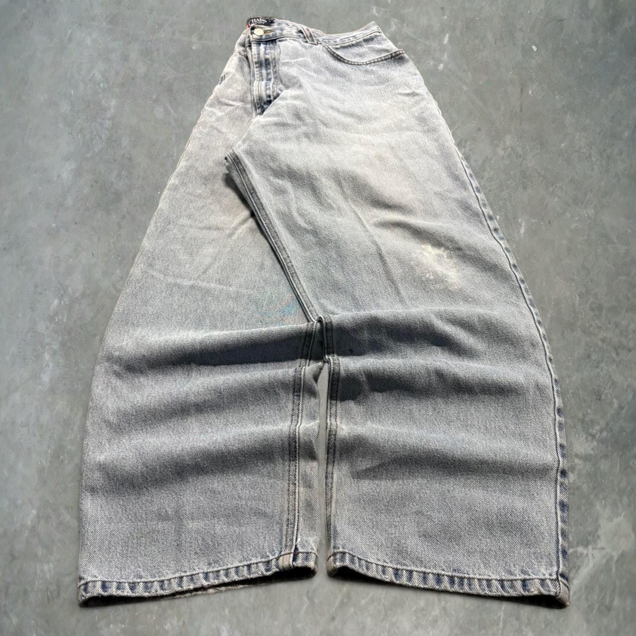 Vintage Crazy Vintage Y2K/2000s Super Baggy Skater Style Streetwear Chaps Light Wash Denim Jeans! Size US 38 / EU 54 - 3 Thumbnail