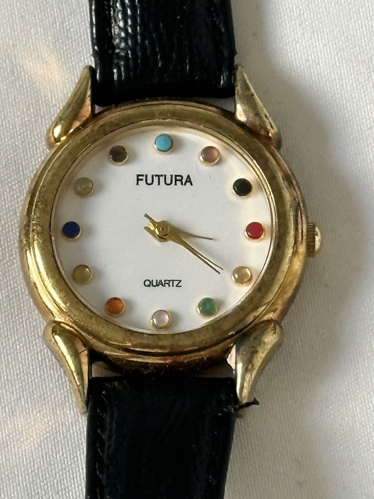 Futura Futura Leather & Gold Watch Size ONE SIZE - 1 Thumbnail