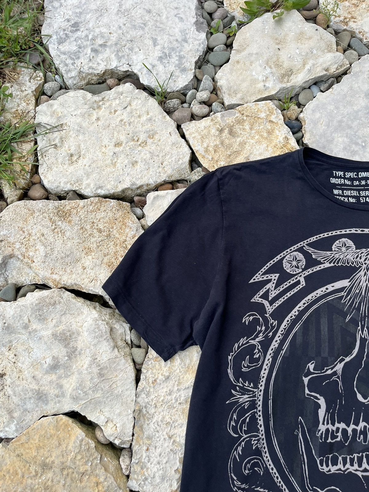 Diesel × Vintage Vintage Diesel RR y2k skull tee t-shirt eagle goth Size US XL / EU 56 / 4 - 4 Thumbnail