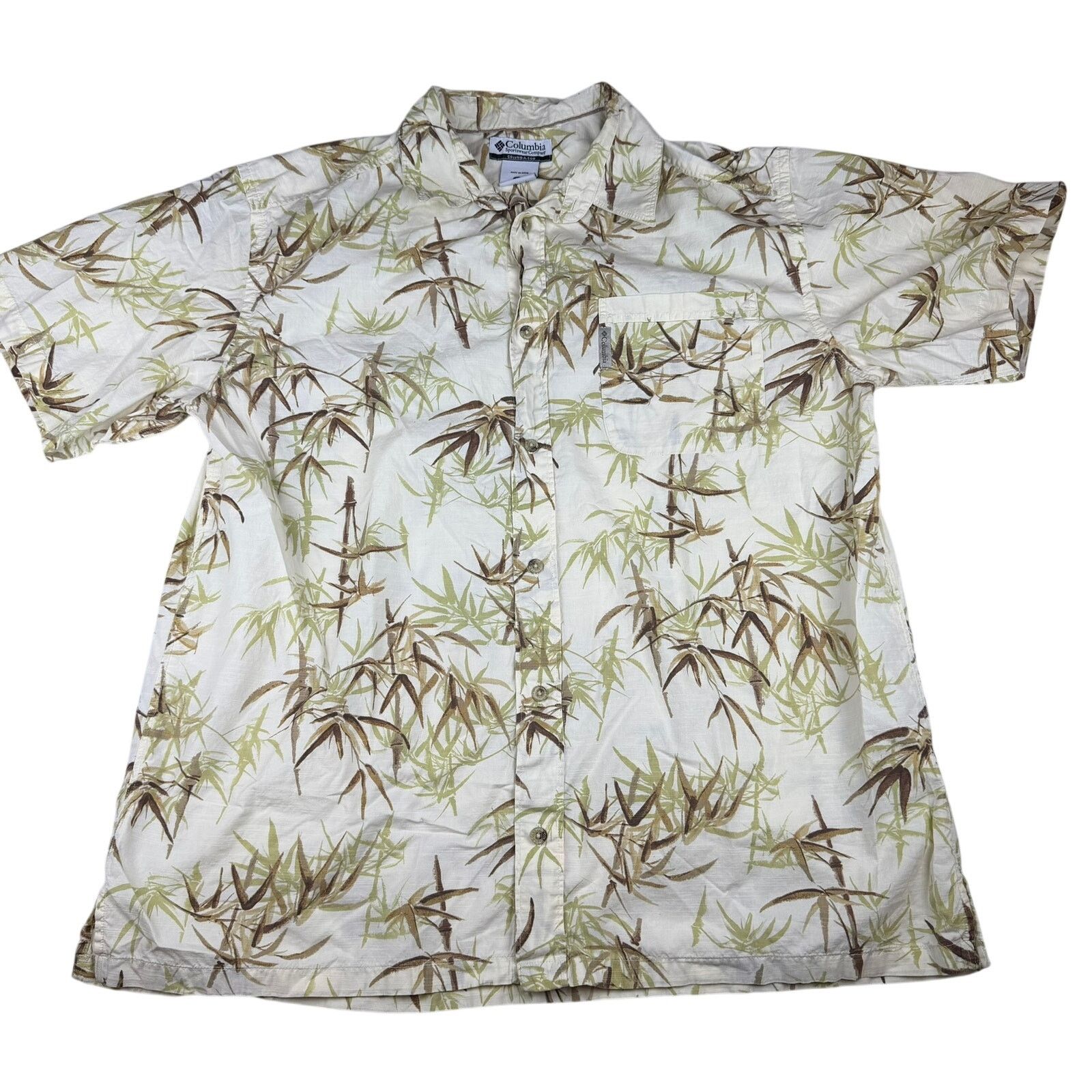 Columbia Columbia Bamboo Print Hawaiian Shirt - Size XL Size US XL / EU 56 / 4 - 1 Thumbnail