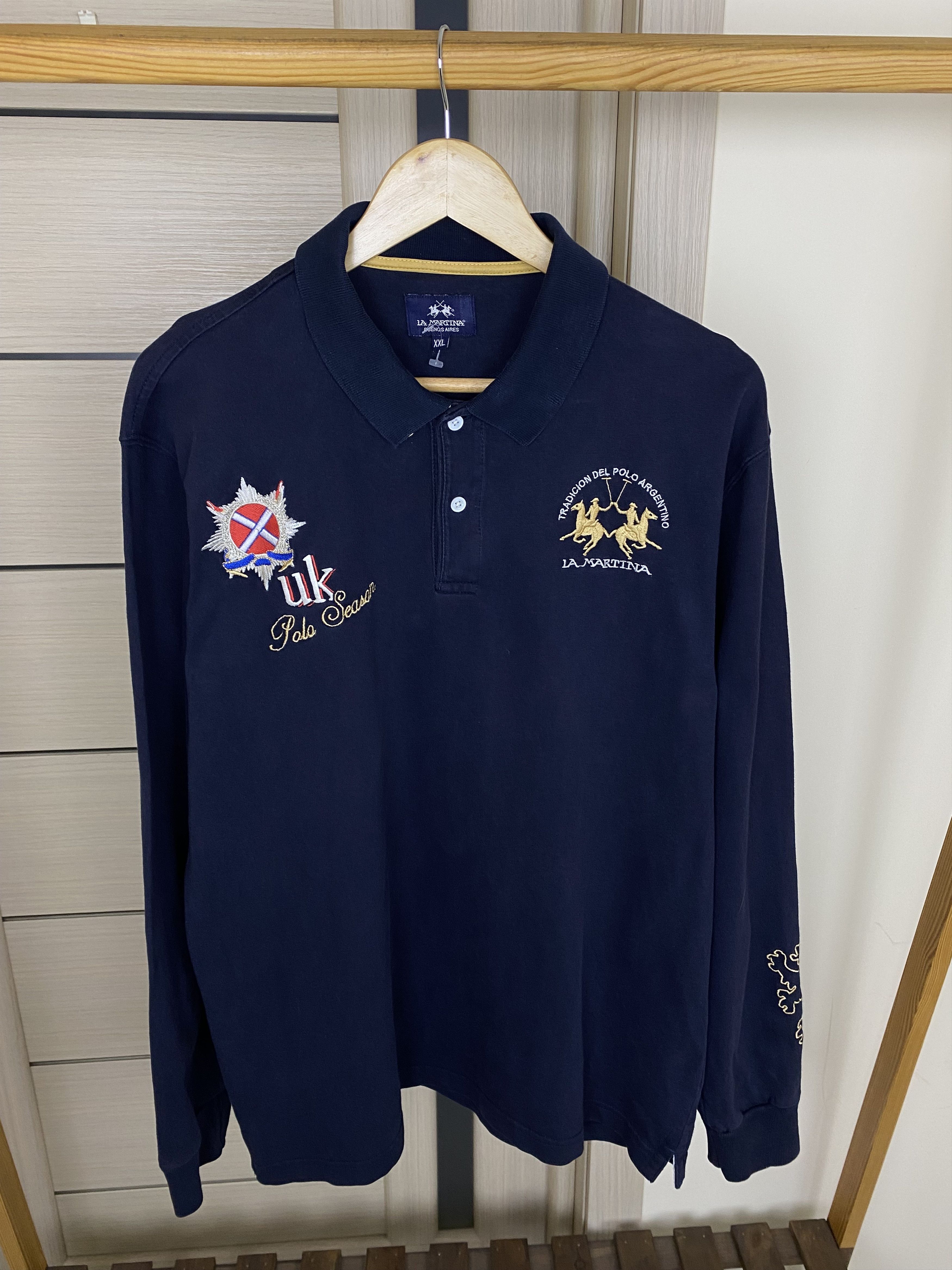 La Martina Vintage La Martina polo UK England season long sleeve shirt Size US XXL / EU 58 / 5 - 3 Thumbnail