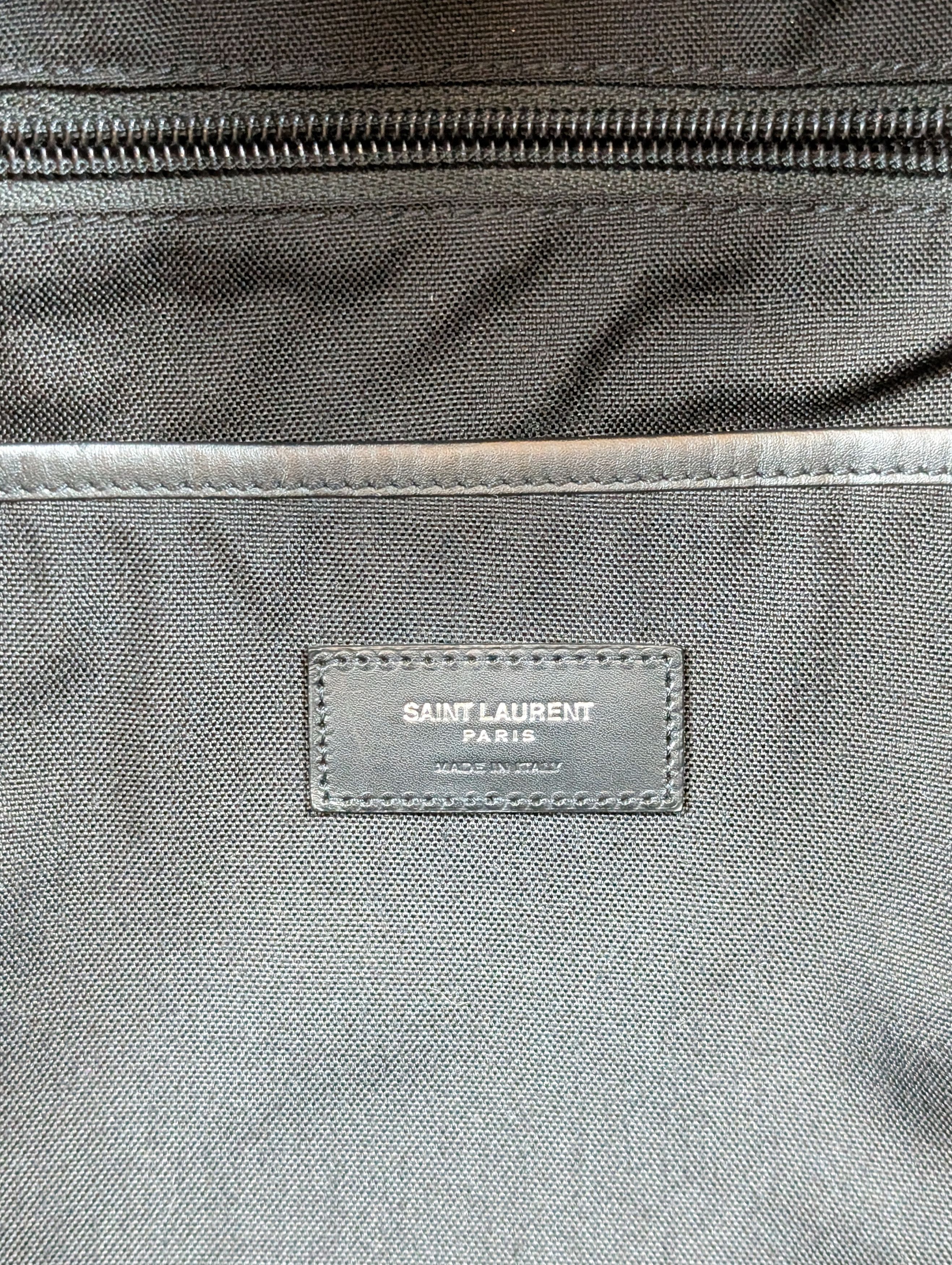 Saint Laurent Paris Saint Laurent City Plaid Red Black Backpack Bag Hedi Slimane Size ONE SIZE - 7 Thumbnail