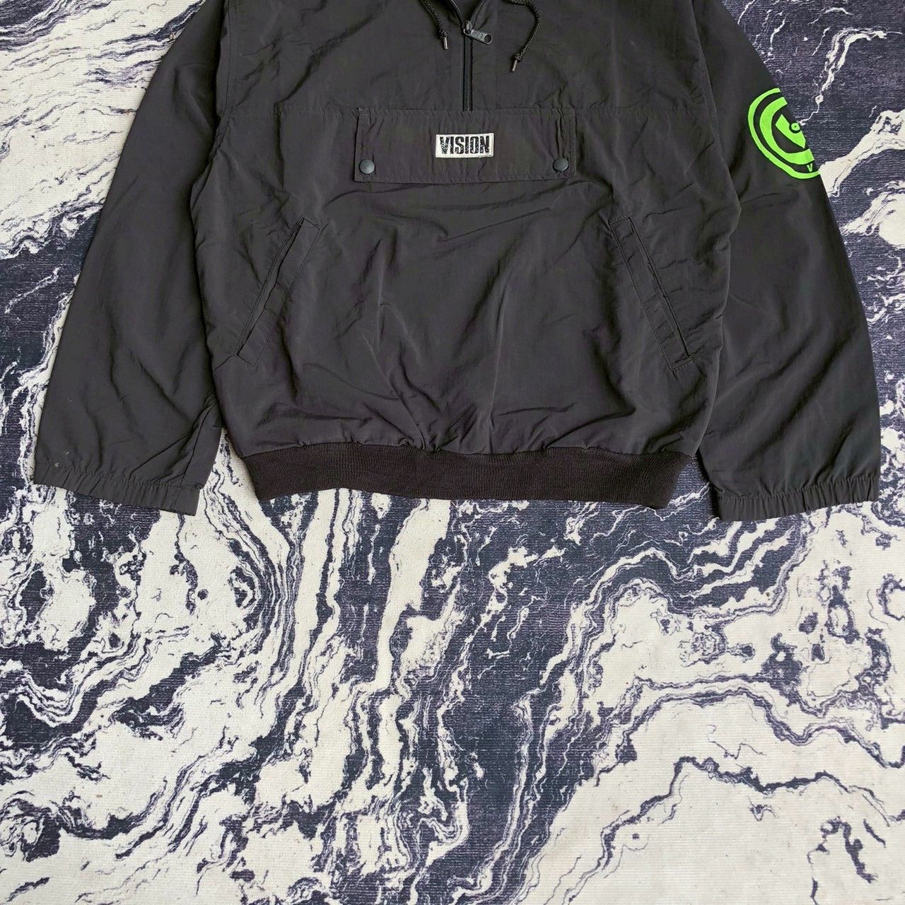Vision Streetwear Vintage 90s Vision Street Wear Logo Hooded Anorak Jacket Size US L / EU 52-54 / 3 - 4 Thumbnail