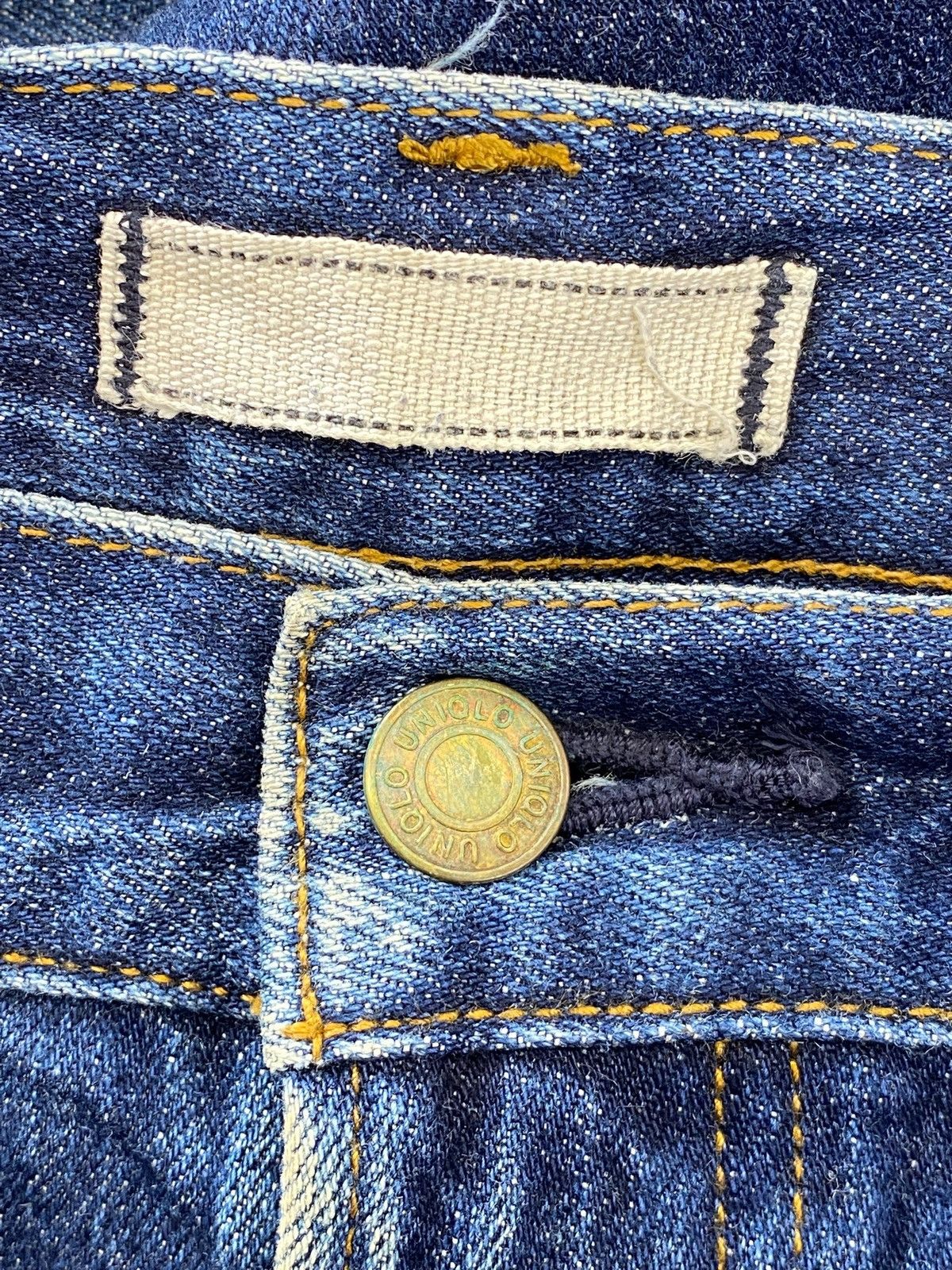 Uniqlo Uniqlo X Selvedge Blue Wash Knee Style Straight Leg Jeans Size US 32 / EU 48 - 10 Thumbnail