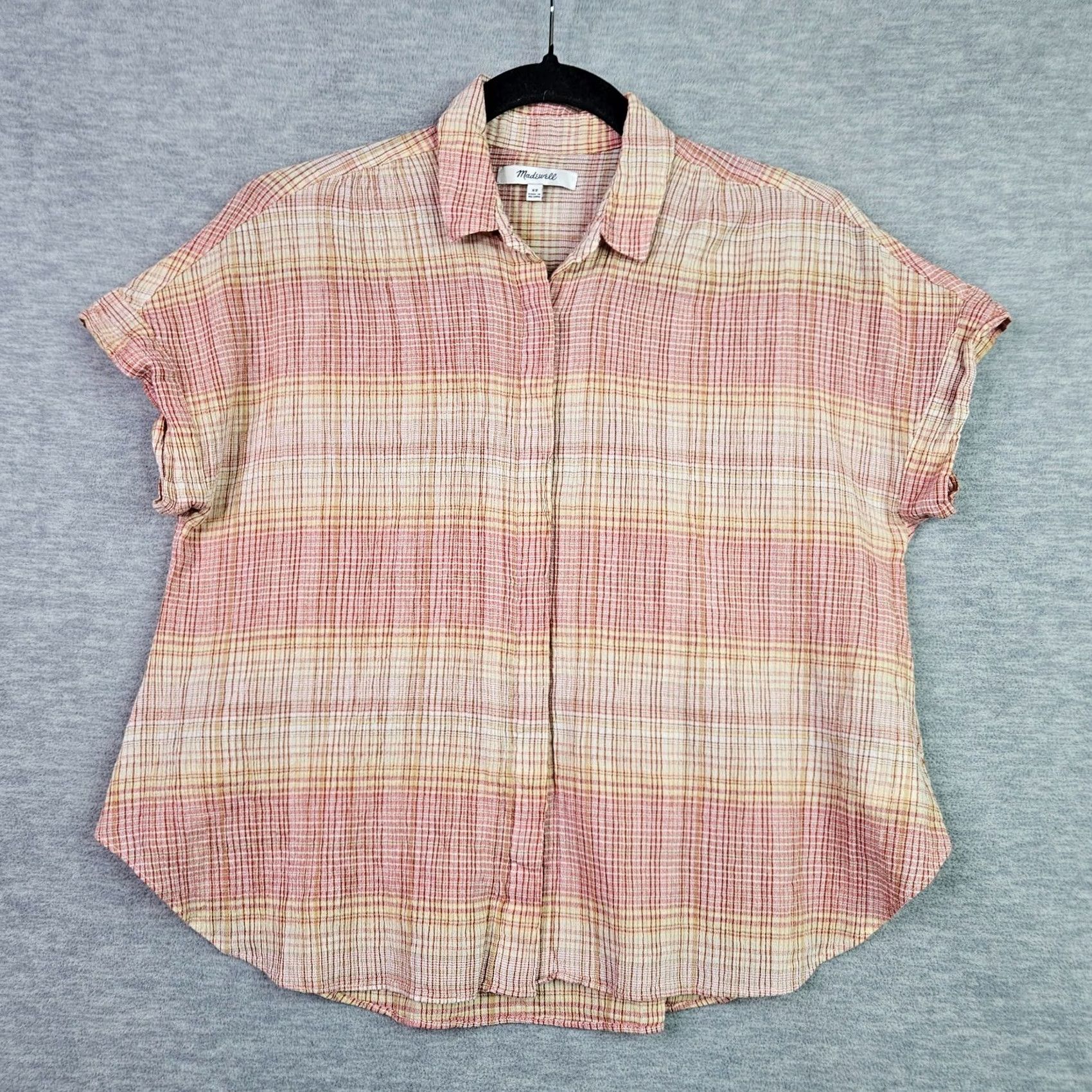Madewell Madewell Shirt Women's Button-Up Short Sleeve Plaid XS Multicolor Cardigan? Size XS / US 0-2 / IT 36-38 - 2 Thumbnail