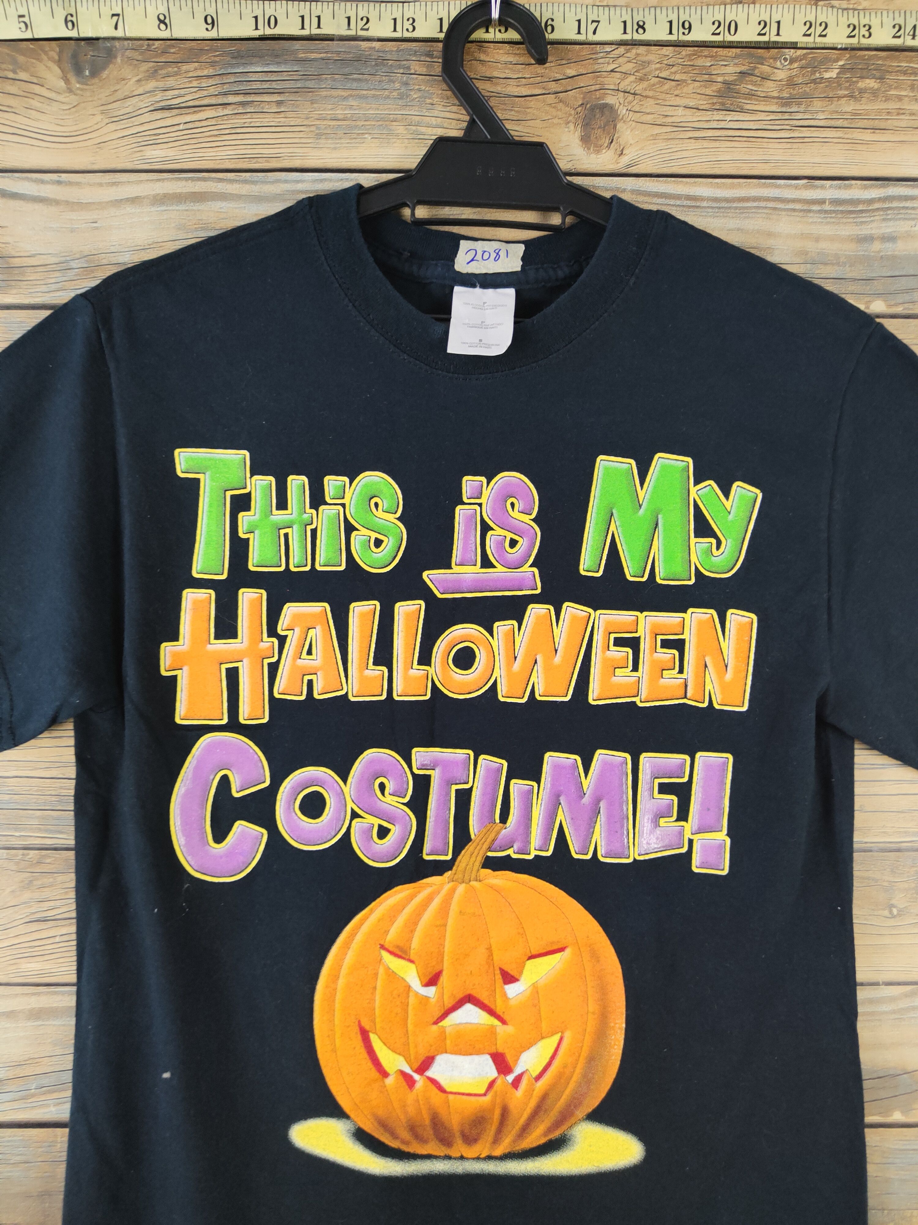 Japanese Brand DL Halloween Navy Short Sleeve T-shirt #2081 Size US S / EU 44-46 / 1 - 2 Thumbnail
