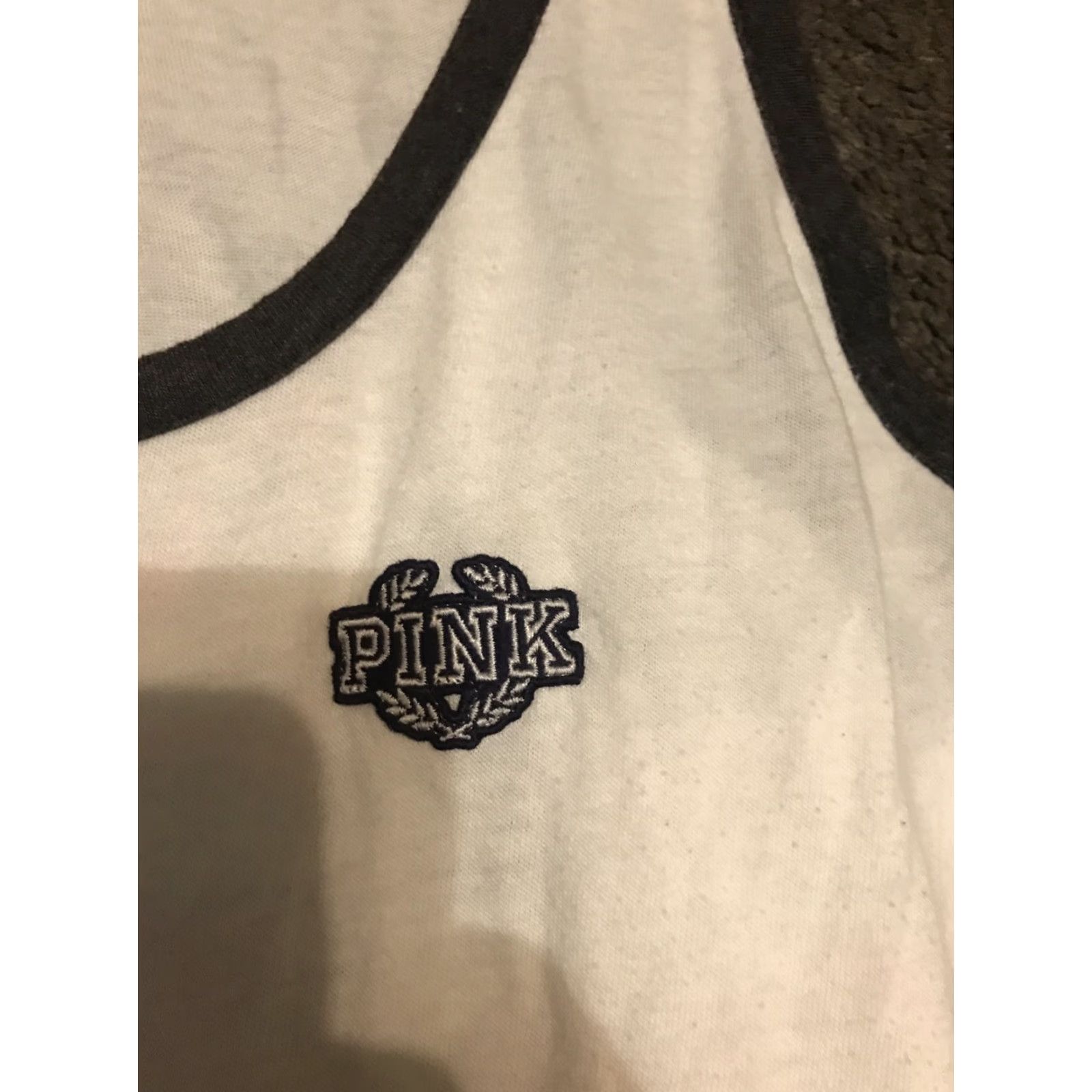 Victoria's Secret Victoria's Secret PINK Tank White Womens L Adult Regular Size Tank Top Colorful Theme Size L / US 10 / IT 46 - 2 Thumbnail