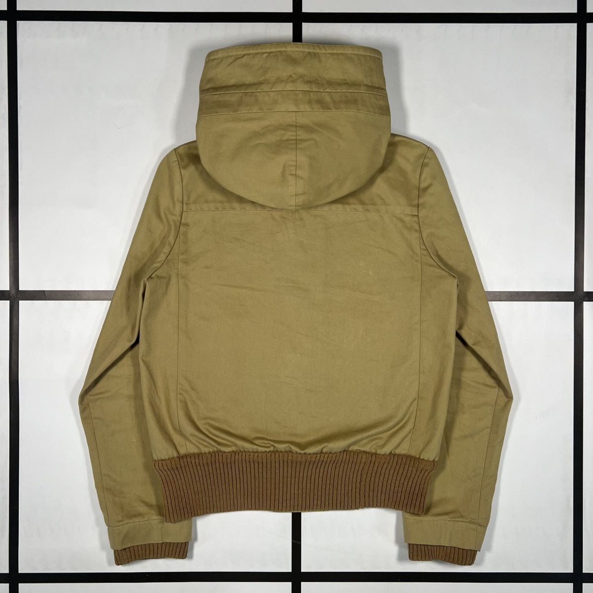 Bless |[ BLESS Nº42 Beige Cotton “Hoodjacket” Bomber ]| Size US S / EU 44-46 / 1 - 7 Thumbnail