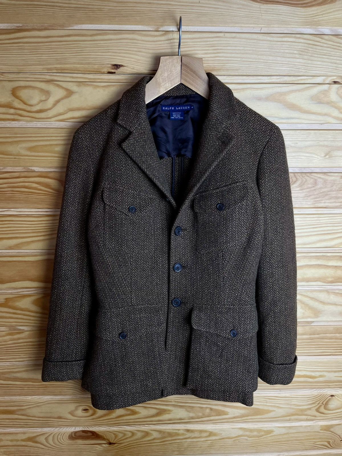 Designer × Polo Ralph Lauren × Vintage Vintage Womens Polo Ralph Lauren Wool Jacket Made In Italy Size S / US 4 / IT 40 - 2 Thumbnail
