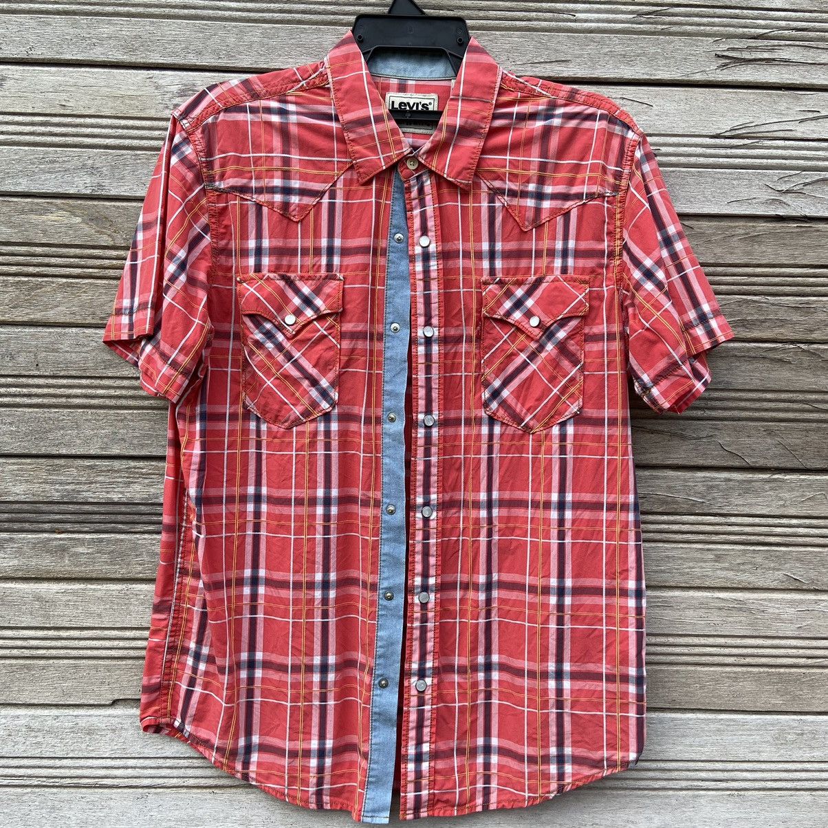 Levi's × Vintage Levi’s Checker Button Up Shirt Size US L / EU 52-54 / 3 - 1 Thumbnail