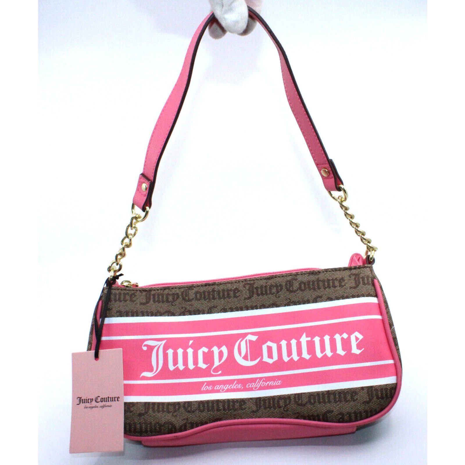 Juicy Couture NWT JUICY COUTURE Chestnut Chino Pink Fashionista Bag $79 Size ONE SIZE - 1 Thumbnail