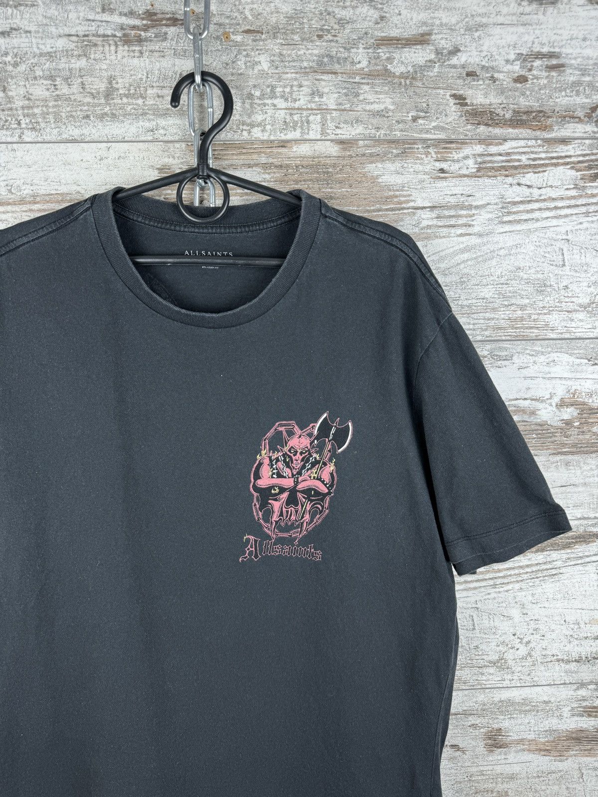 Allsaints Mens Vintage AllSaints Gatekeeper ss crew T-Shirt tee art Size US M / EU 48-50 / 2 - 3 Thumbnail