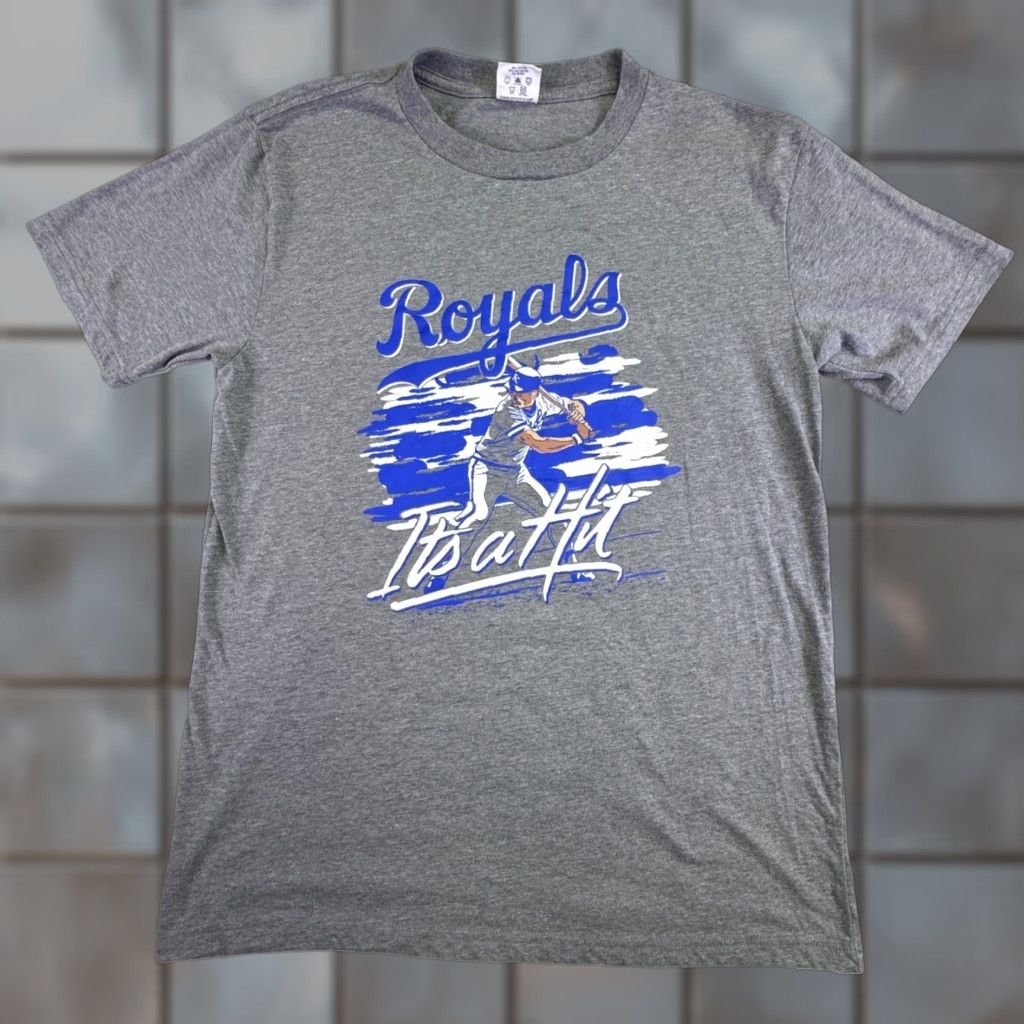 MLB Kansas City Royals Shirt Men's M It's a Hit Graphic Gray KC MLB Baseball Retro KC Royals Sportswear Shirt Mens M Gray Size US M / EU 48-50 / 2 - 1 Thumbnail