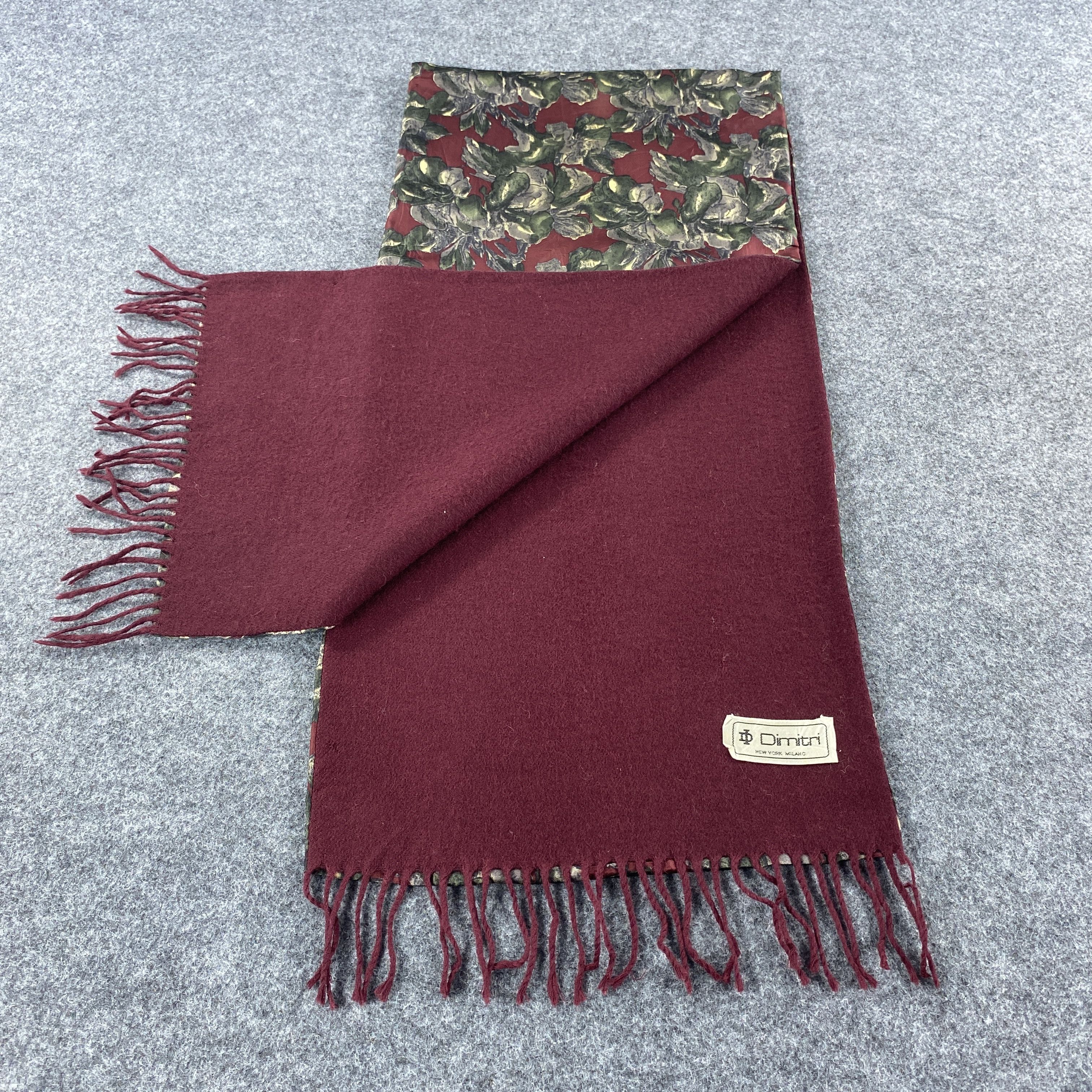 Other Floral Silk Scarf # Muffler # Neckwear # D476 Size ONE SIZE - 4 Thumbnail