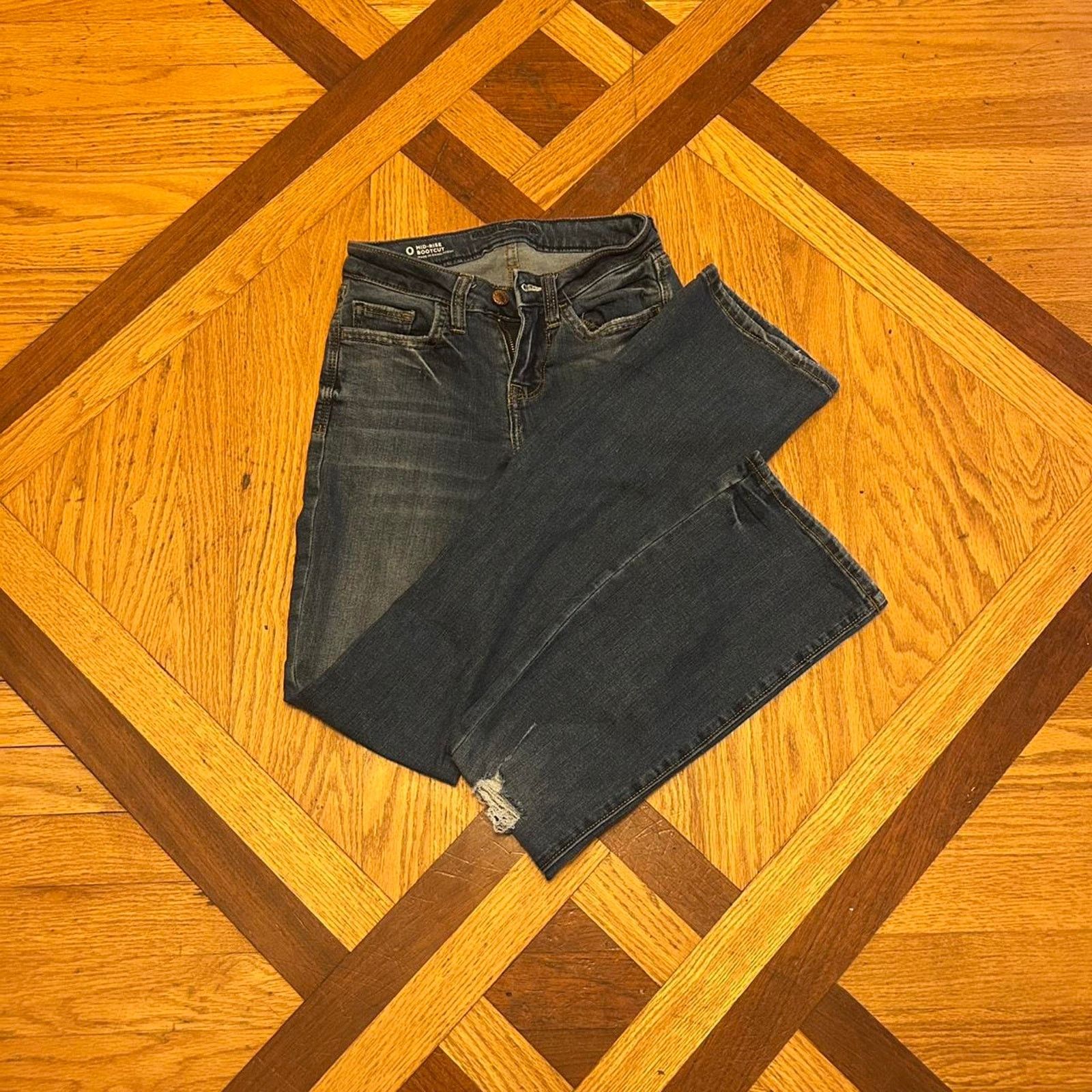 Hollister (27,33) Hollister Co. Dark Navy Jeans with Pocket Embroidery Size S / US 4 / IT 40 - 1 Thumbnail