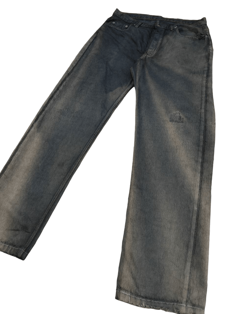 Levi's Thrashed Vintage Levi's 501 Worn Faded Denim Size US 33 - 1 Thumbnail