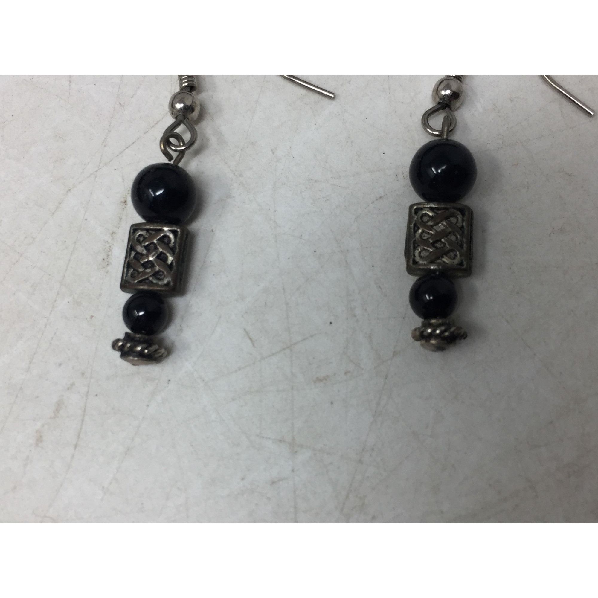 Other Women's Silver and Black Dangle Earrings Size ONE SIZE - 3 Thumbnail