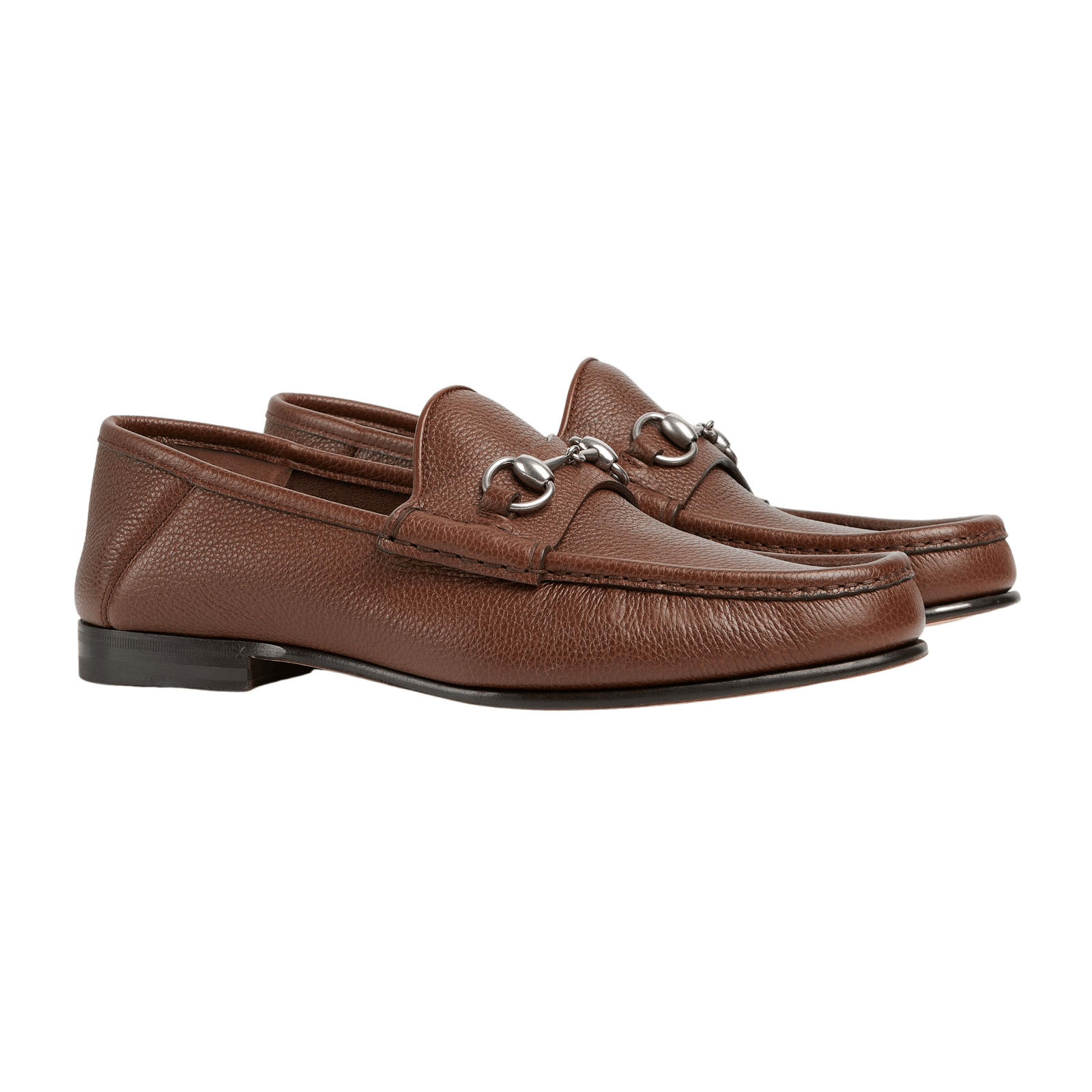 GUCCI Horsebit 1953 Men's Dark Brown Leather Loafers New