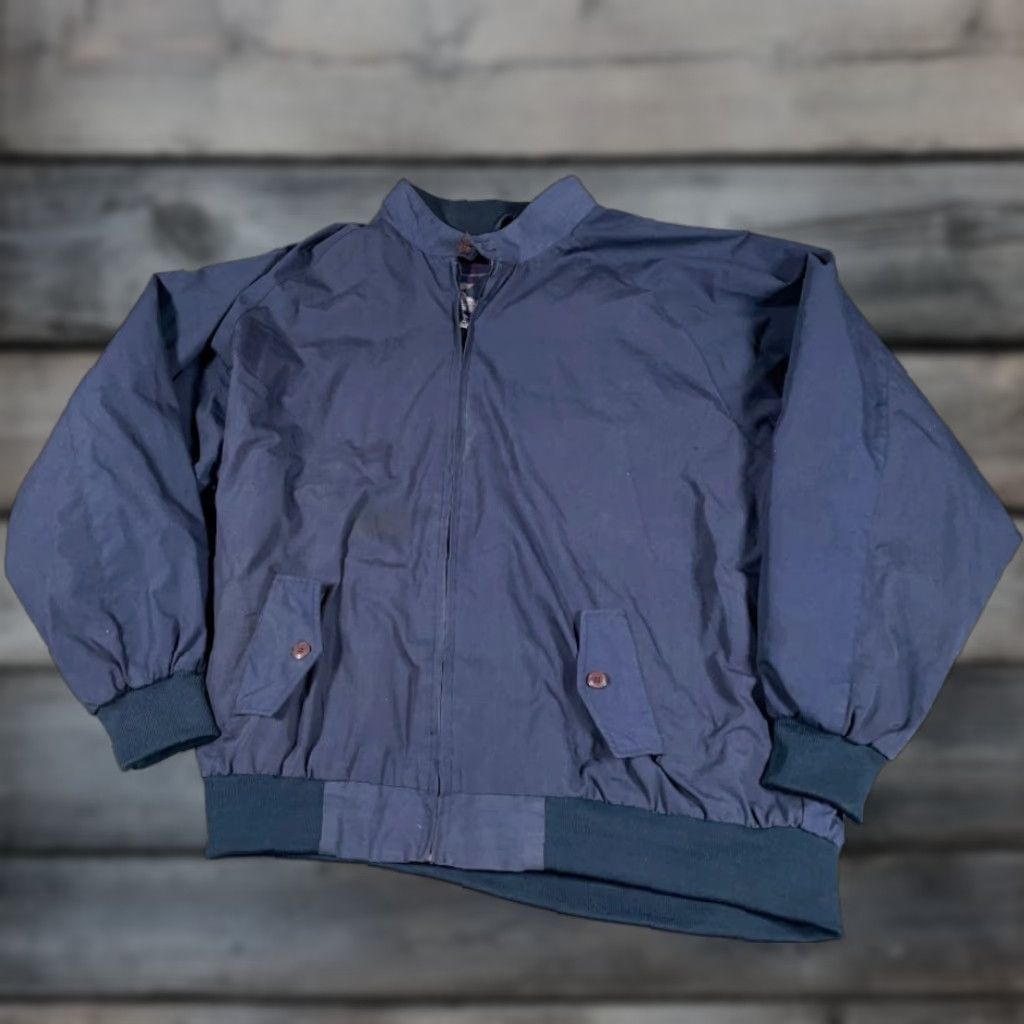 Vintage VTG Distressed Plaid Lined Zip Bomber Jacket Adult 2XL Tall Blue Casual Men 2XLT 80s 90s Retro Hipster Modern? Size US XXL / EU 58 / 5 - 1 Thumbnail