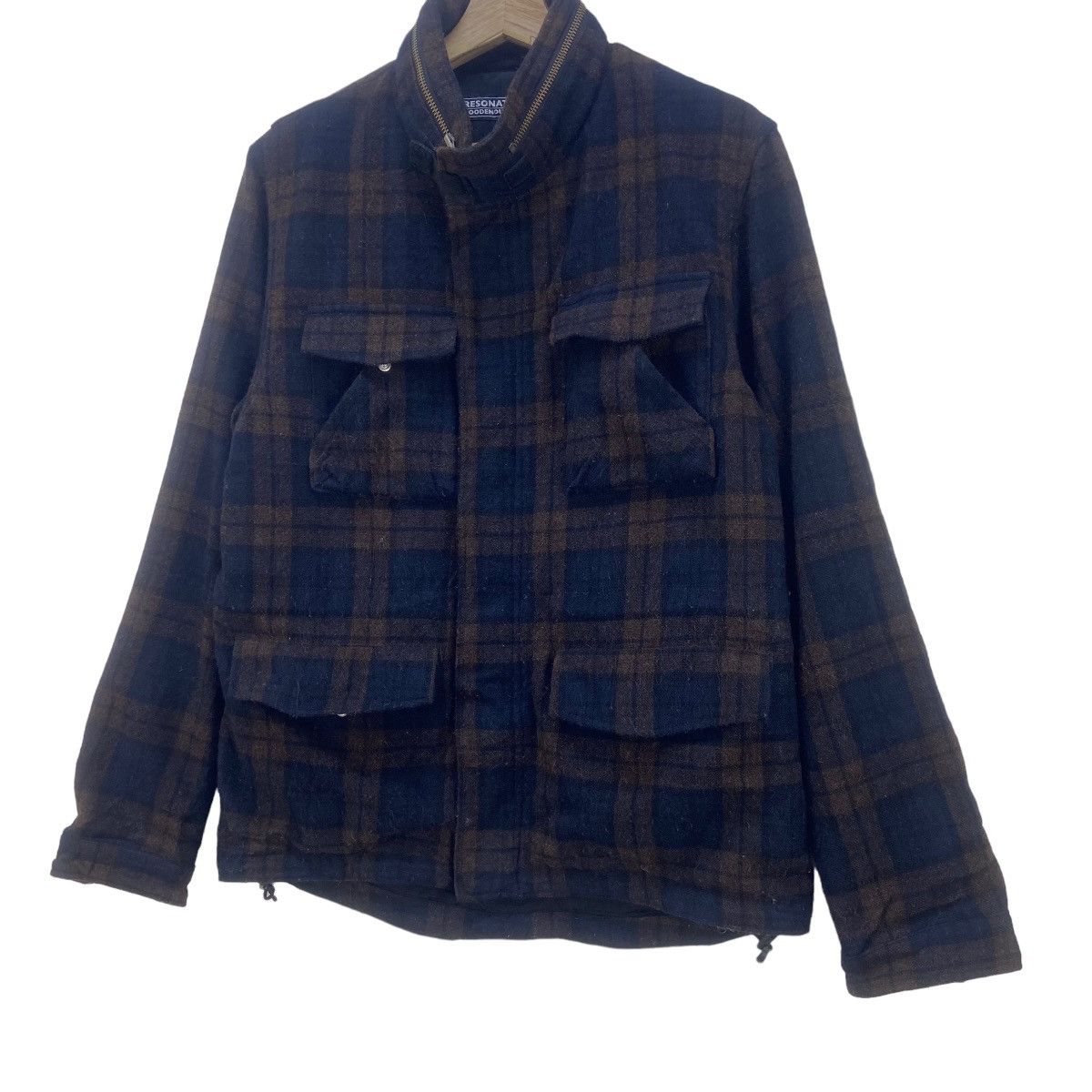 Good Enough Vintage Resonate Good Enough Checkered Plaid Wool Jacket Size US S / EU 44-46 / 1 - 2 Thumbnail