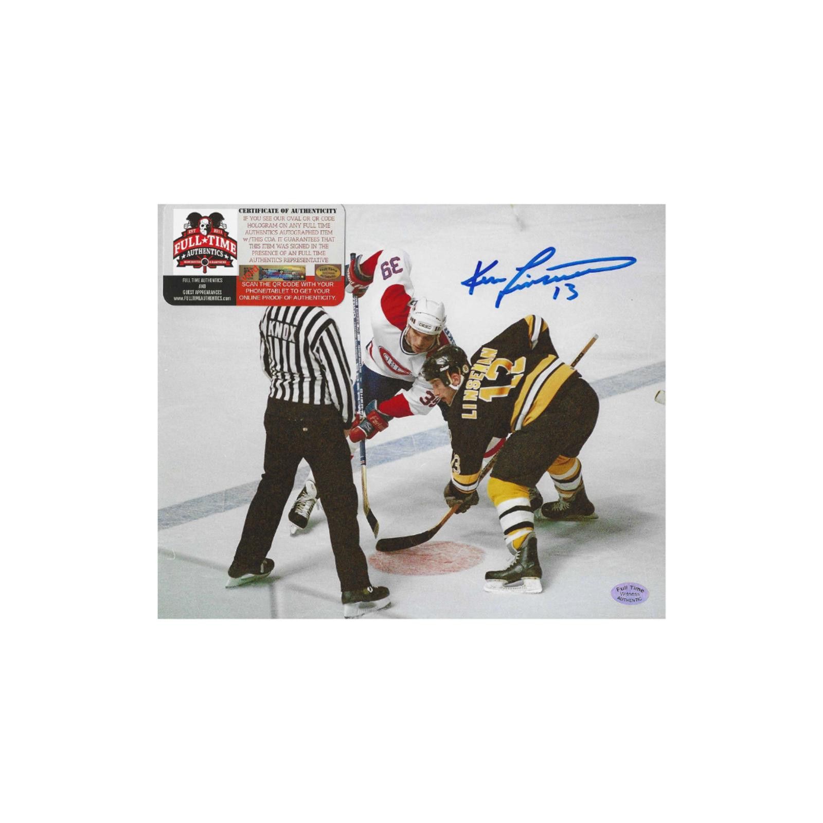 Other Ken Linseman Bruins Autographed 8x10 Photo coa W/Frame Size ONE SIZE - 4 Thumbnail