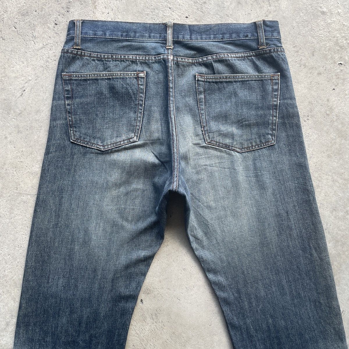 Japanese Brand Japanese Vintage Faded Jeans Denim Pants Distressed W35 Size US 35 - 9 Thumbnail