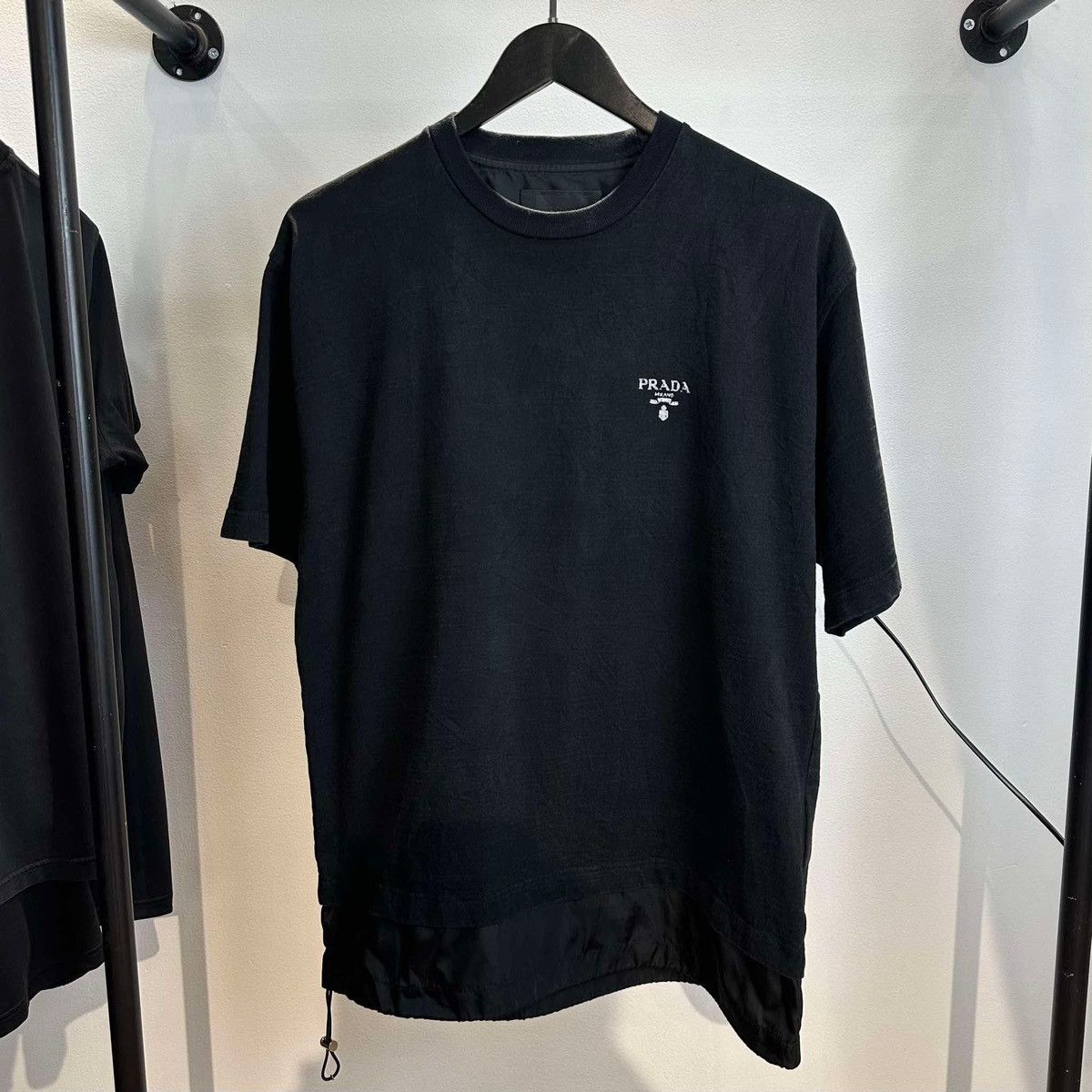 Prada Prada Embroied Nylon T Shirt Size US S / EU 44-46 / 1 - 1 Thumbnail