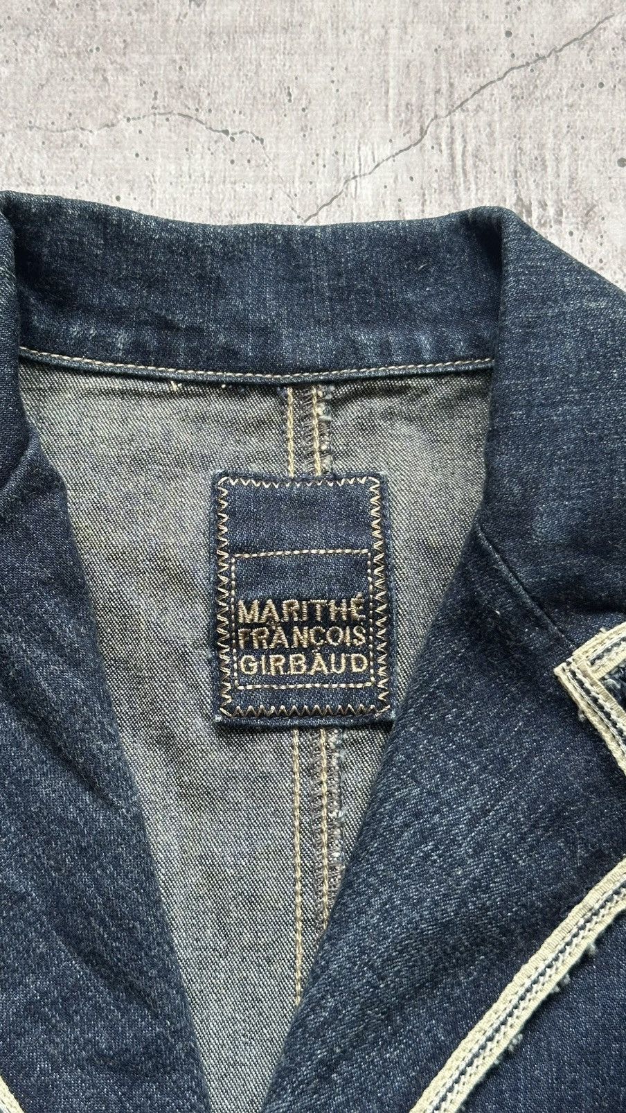 Marithe + Francois Girbaud Women's Marithe Francois Girbaud Vintage Denim Blazer Size S / US 4 / IT 40 - 12 Thumbnail