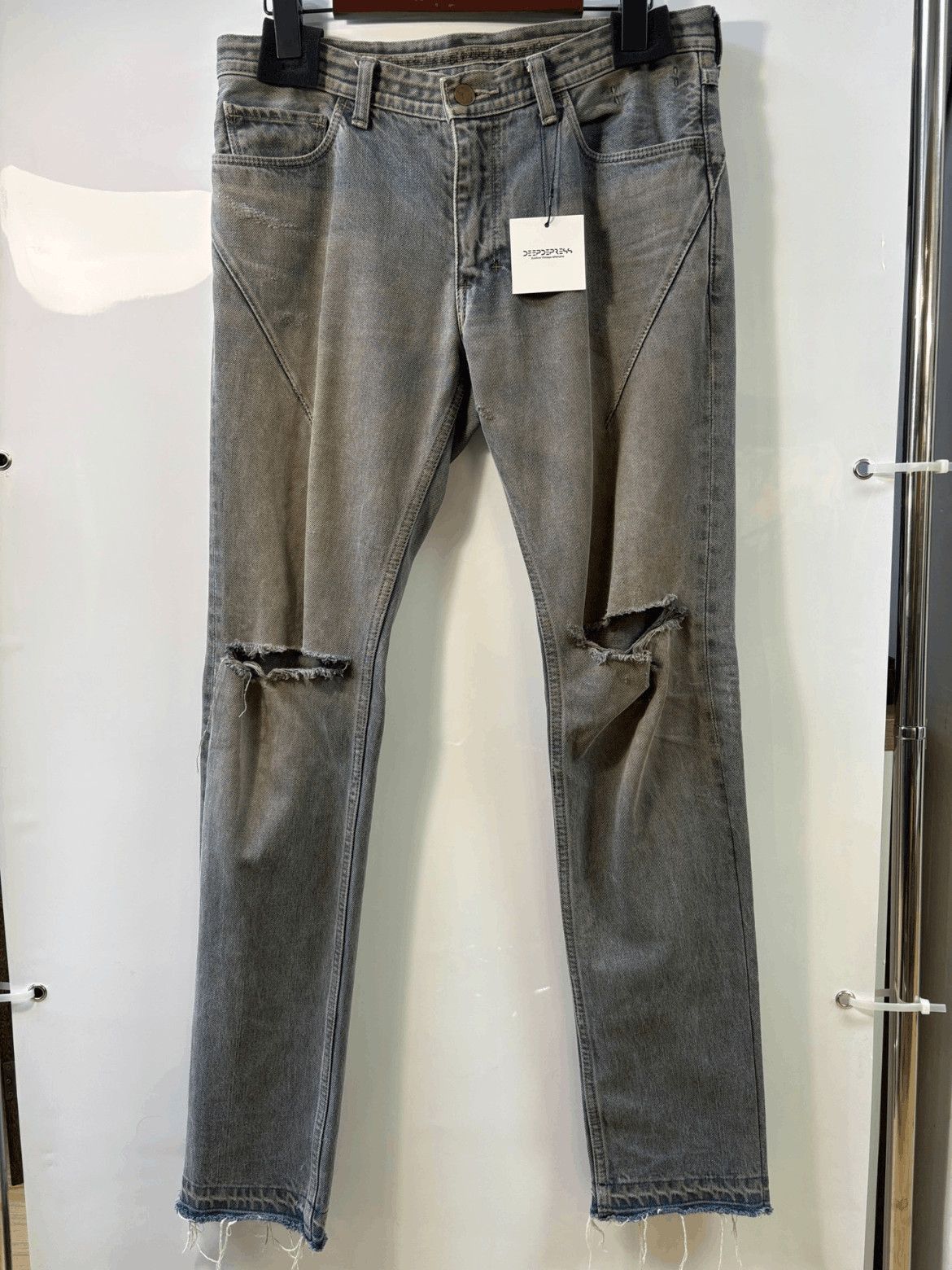 Sz 3 Number Nine 07SS Mud Wash Double Cut Denim-2508