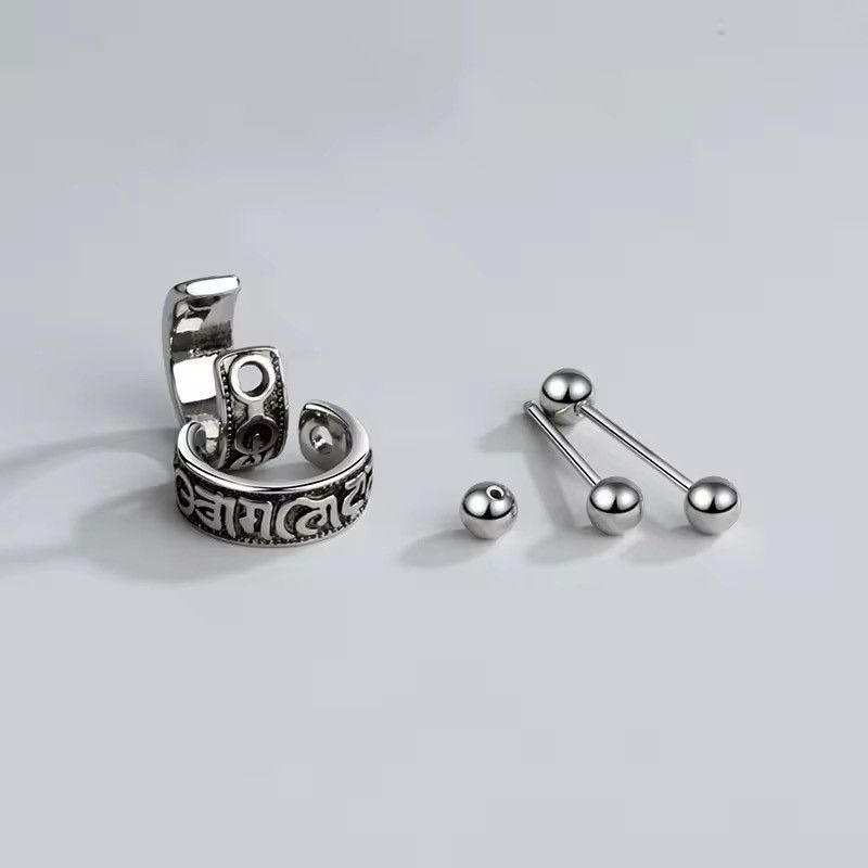 Jewelry × Vintage Vintage six character truth Earrings Size ONE SIZE - 4 Thumbnail