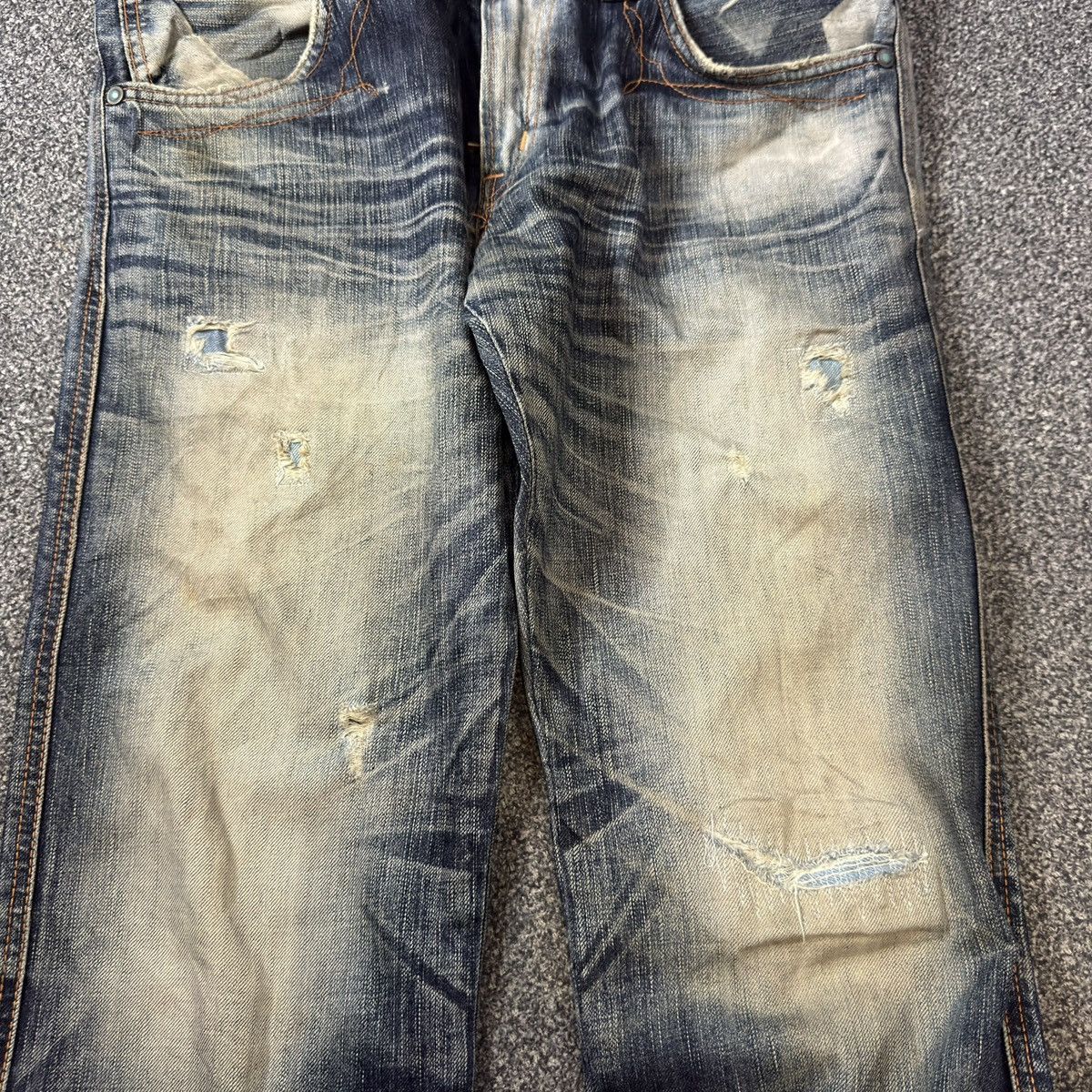 Kapital Vintage Flared Thrashed Edwin Clawmark Jeans Denim Size US 32 / EU 48 - 19 Thumbnail
