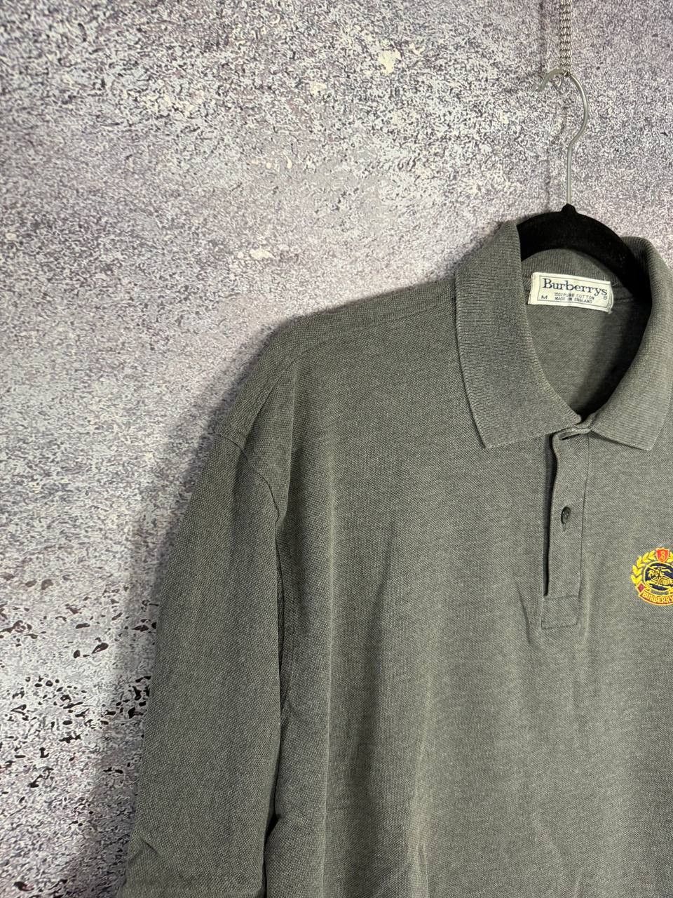 Burberry × Vintage Vintage Burberry Gray Polos Oldmoney Medium Size US M / EU 48-50 / 2 - 7 Thumbnail