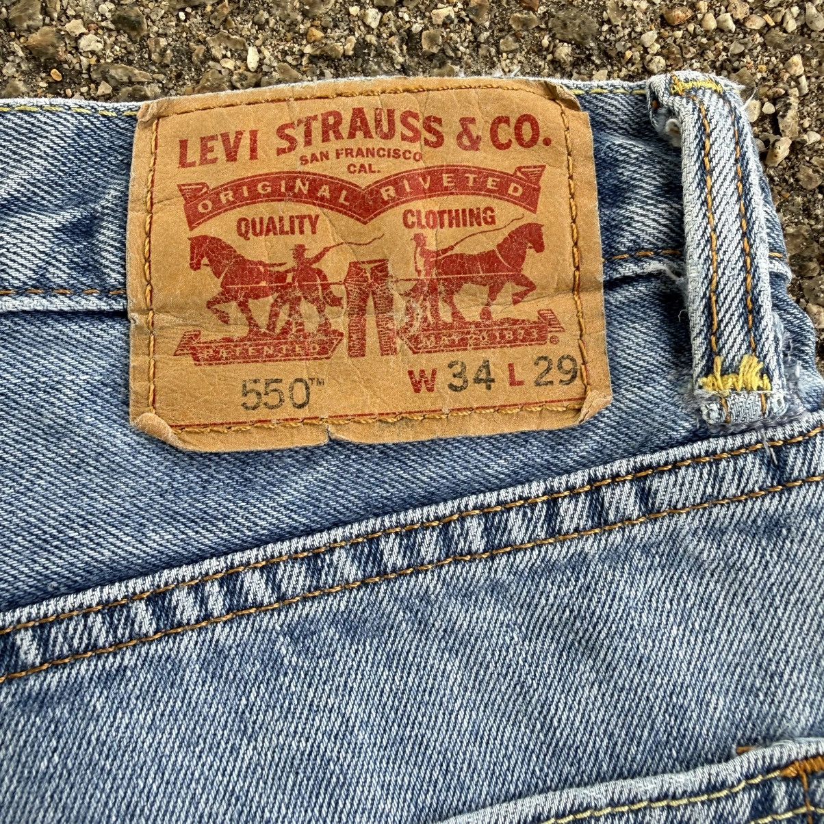 Levi's W35 Levi's 550 Faded Denim Jean Pants Size US 35 - 12 Thumbnail